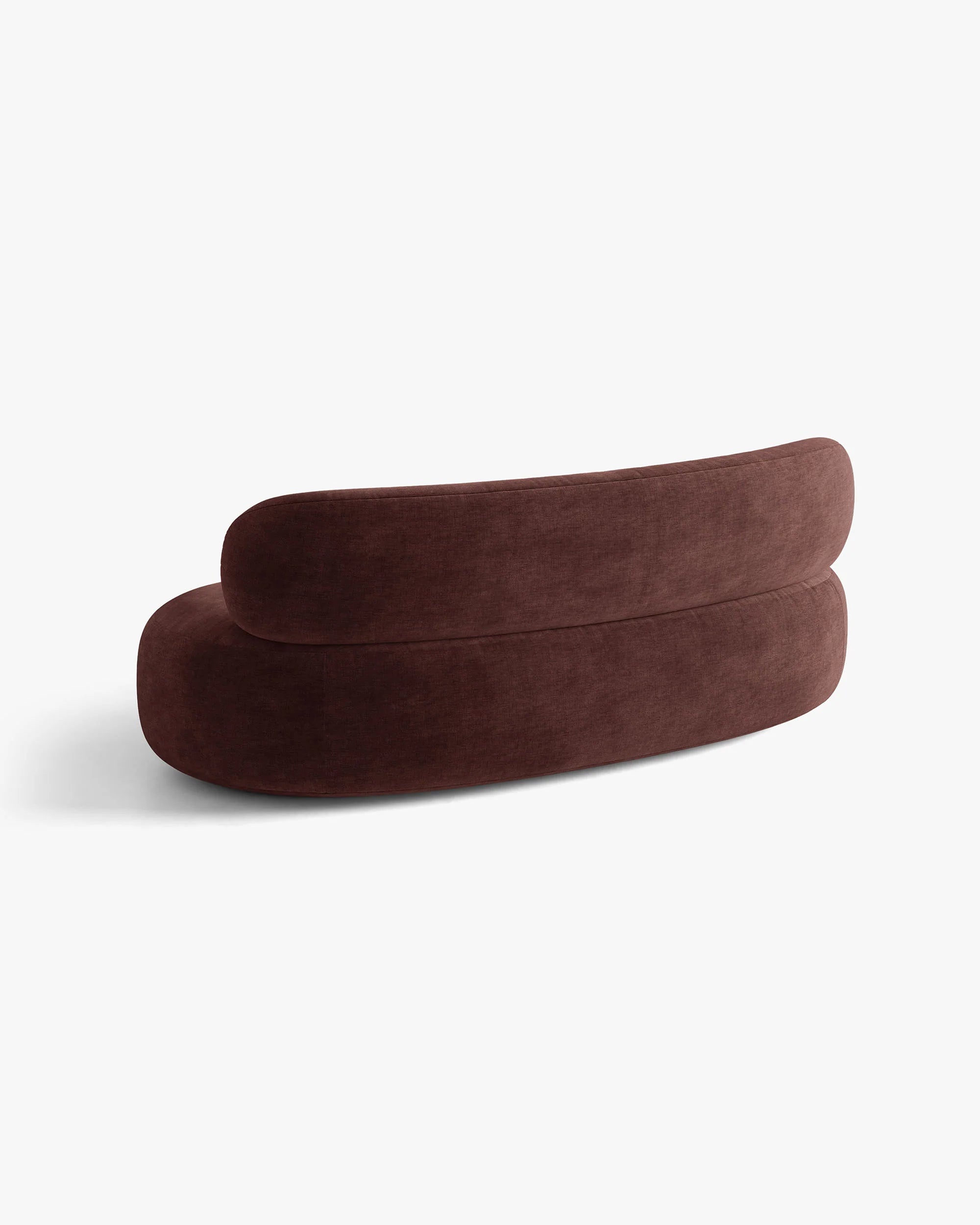 Sofa 3-zits AURA in kersenrode chenille