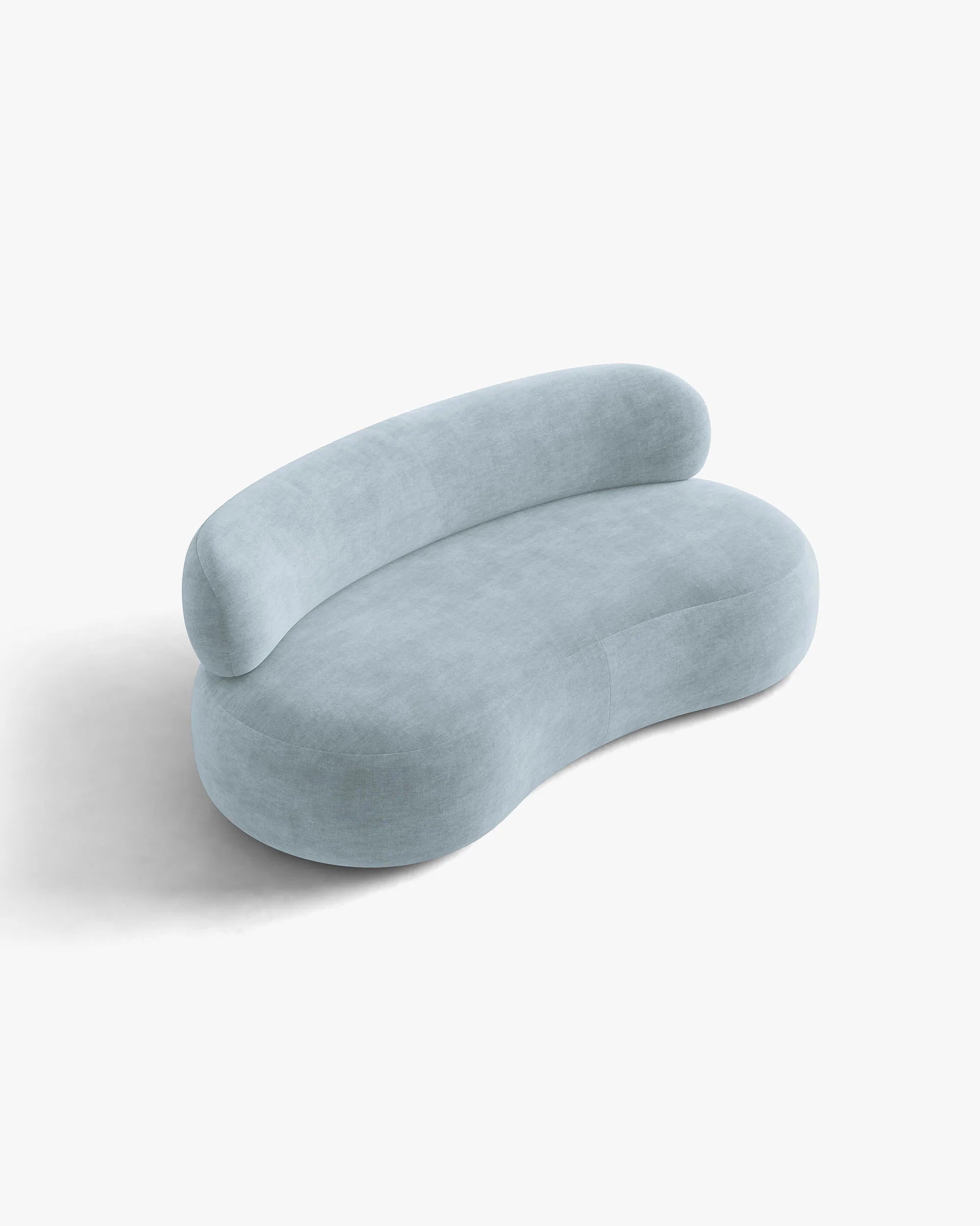 Sofa 3-zits AURA pastelblauw chenille