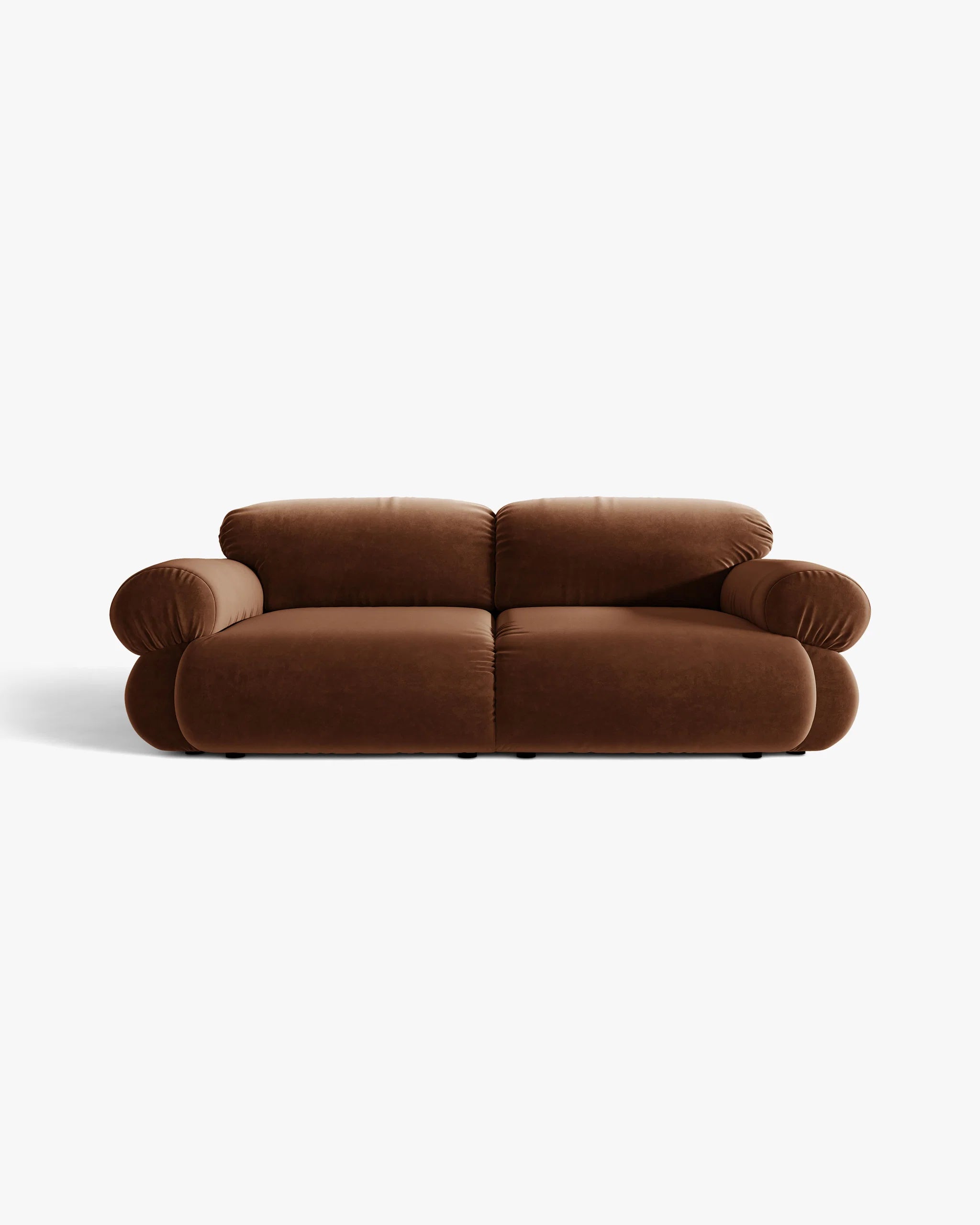 Sofa 3-zits fluweel OPHELIA bruin
