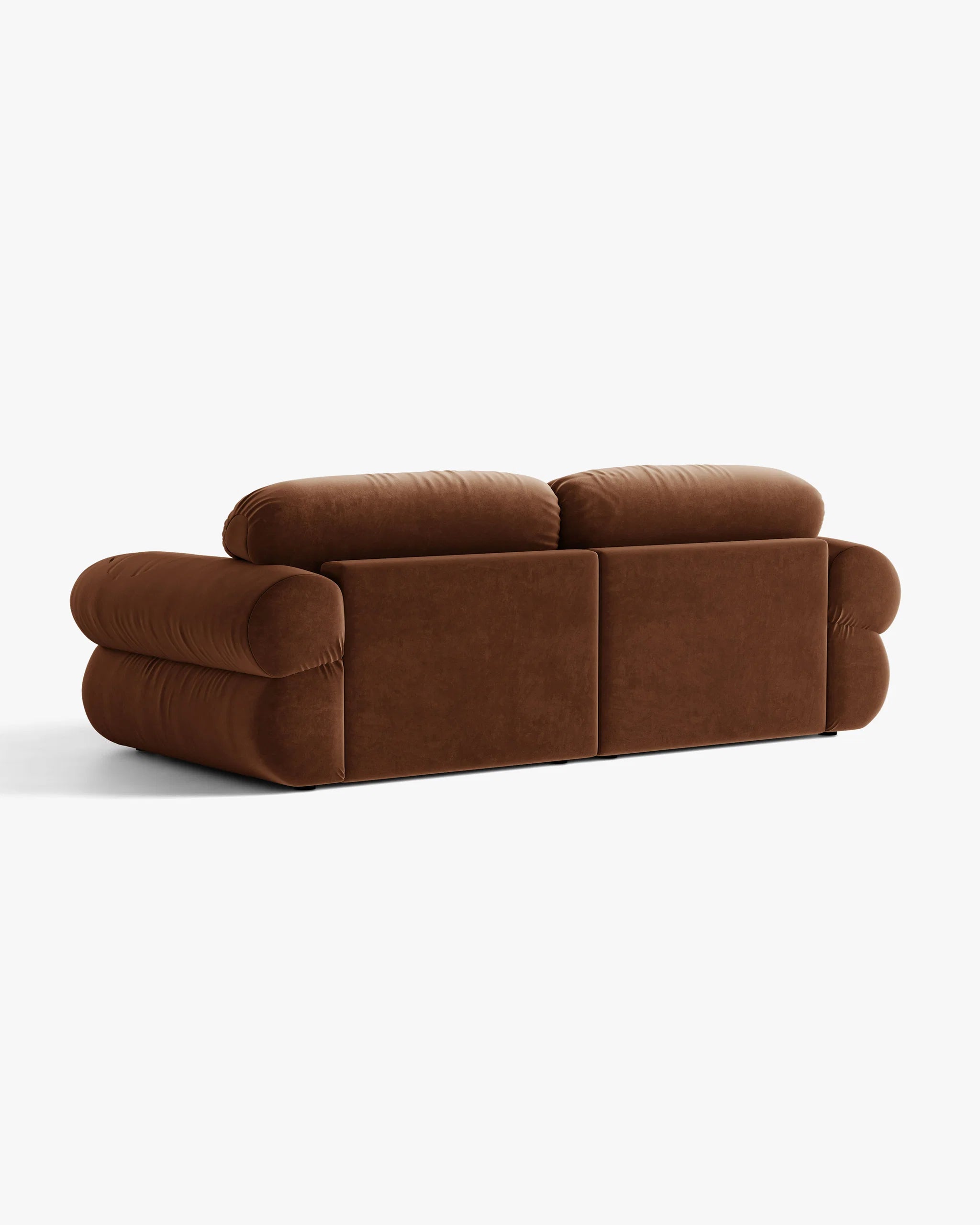 Sofa 3-zits fluweel OPHELIA bruin