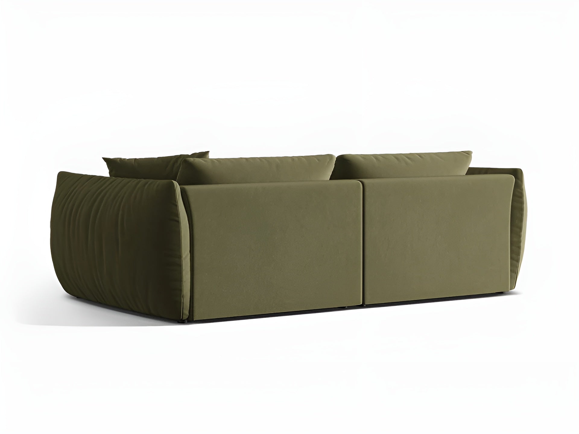 Sofa van fluweel voor 4 personen CHRIS lichtgroen