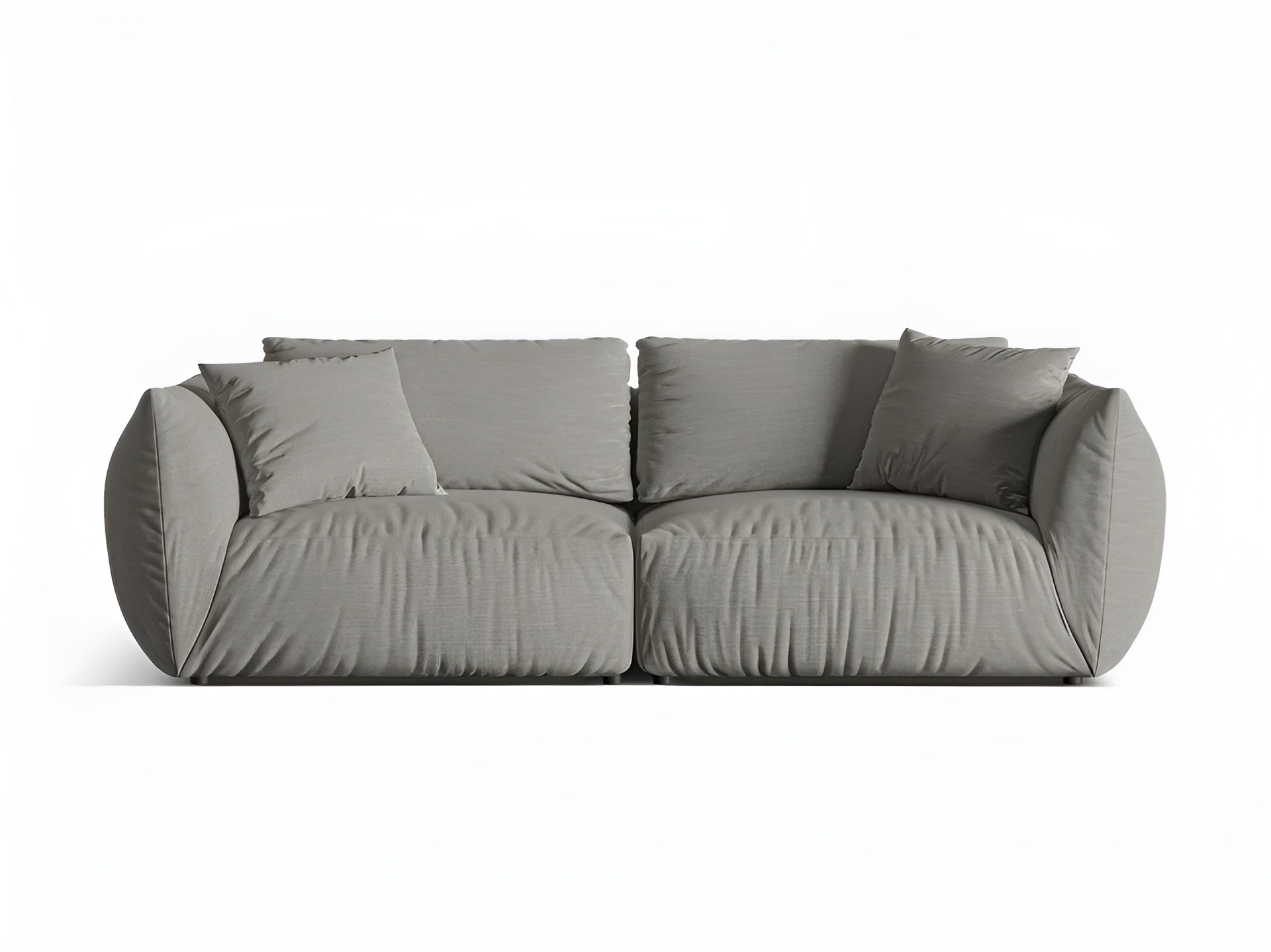 4-seater Sofa CHRIS gray chenille