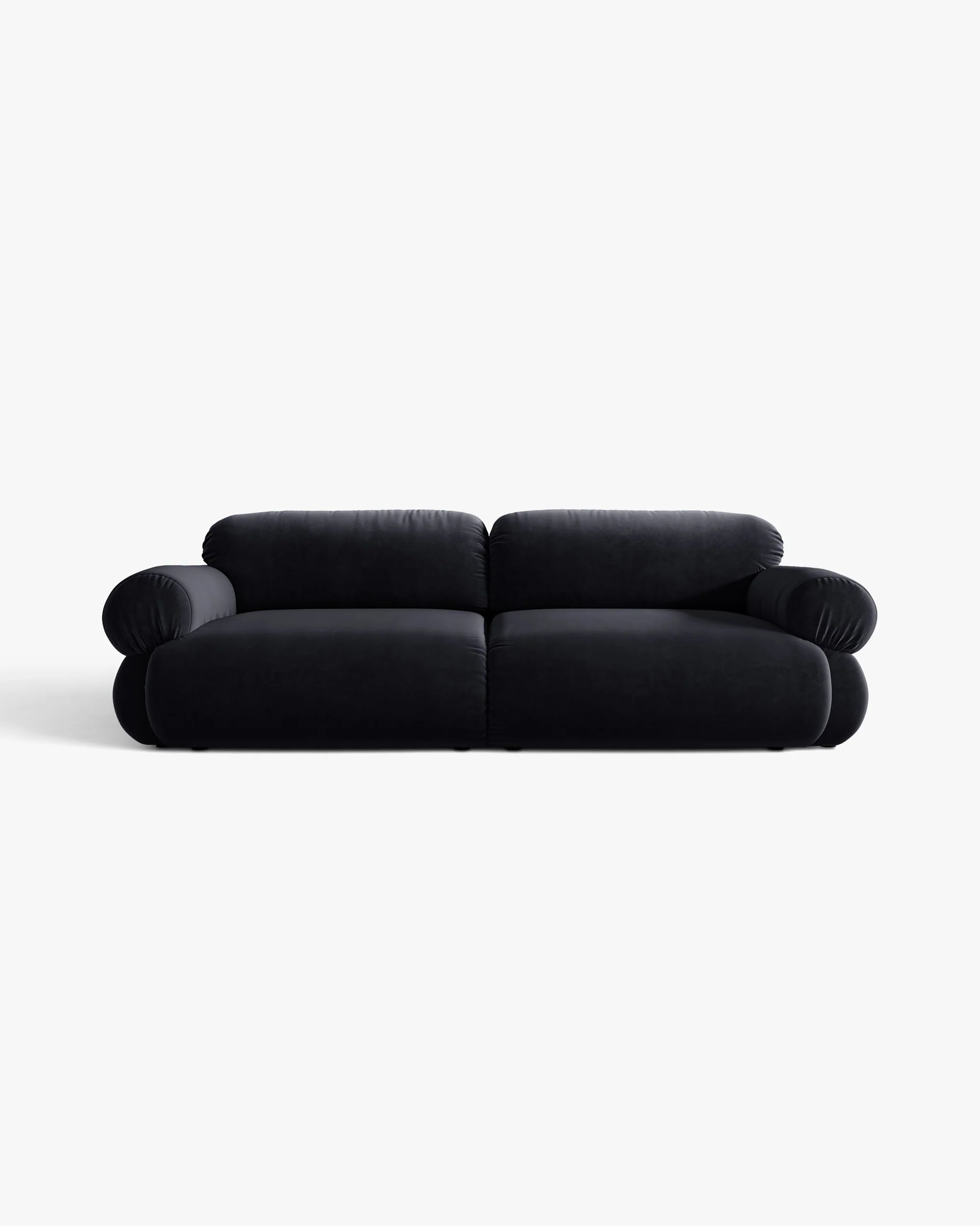 Sofa voor 4 personen, fluweel OPHELIA in koninklijk blauw