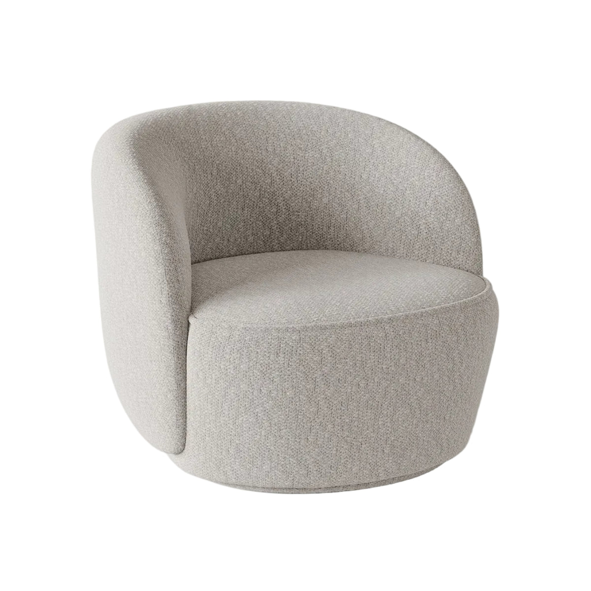 Draaistoel JONAS lichtgrijs chenille