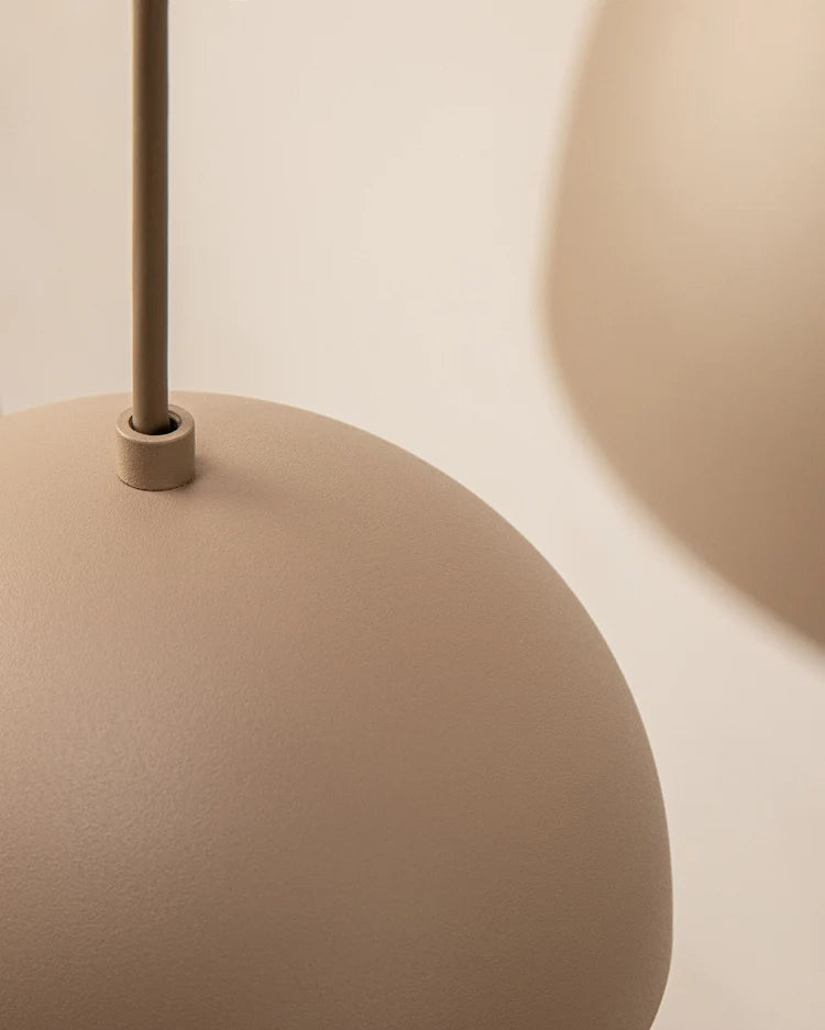 Hanglamp 5-punts KORA zandkleurig