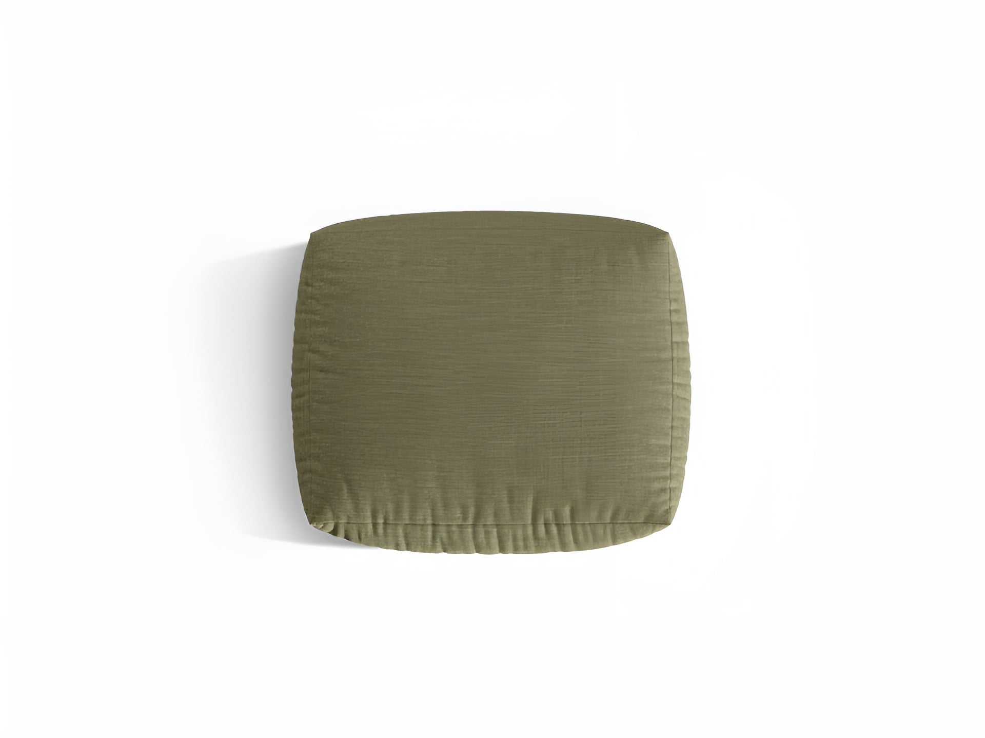 CHRIS pouf bright green chenille