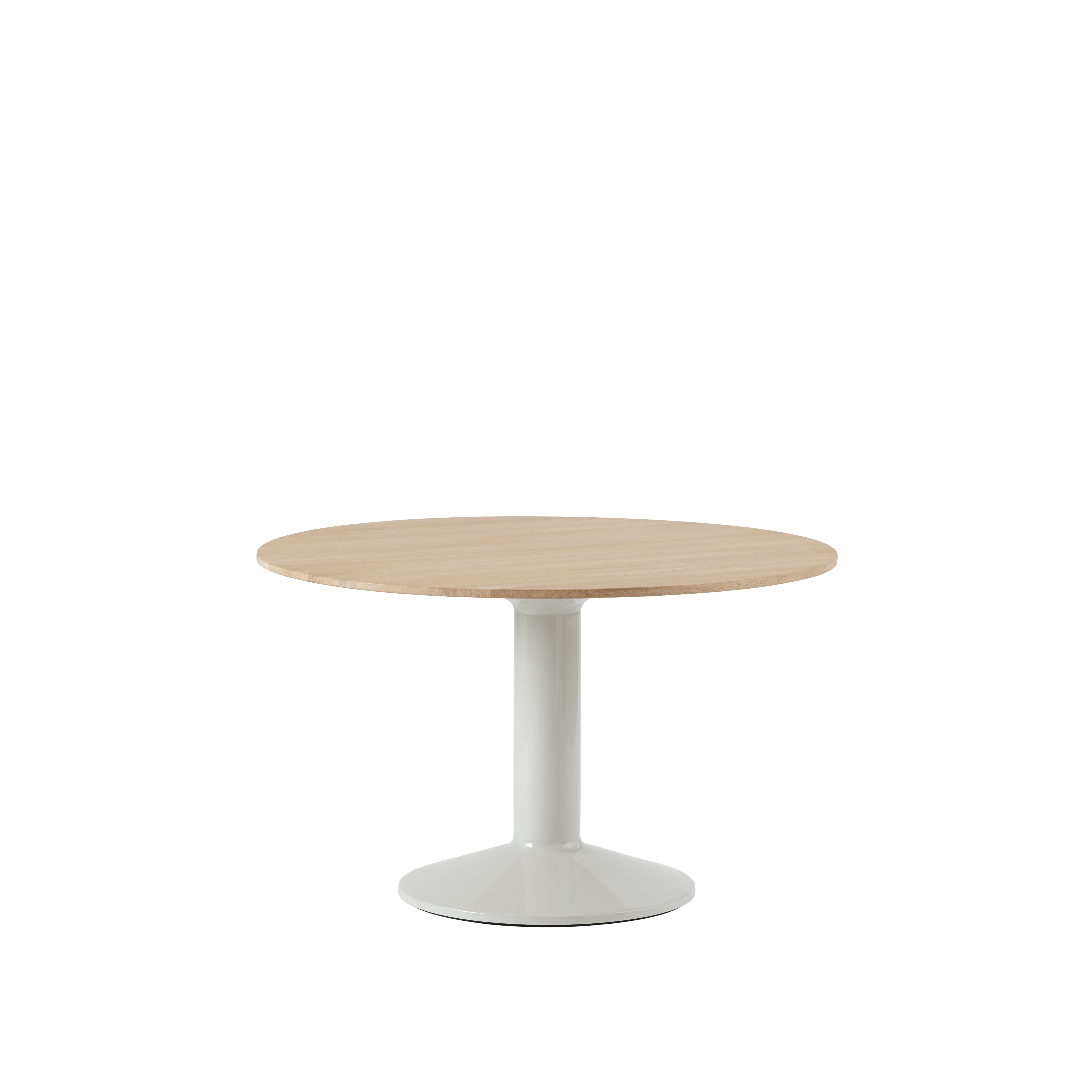 Ronde tafel MIDST geolied eiken met grijze basis
