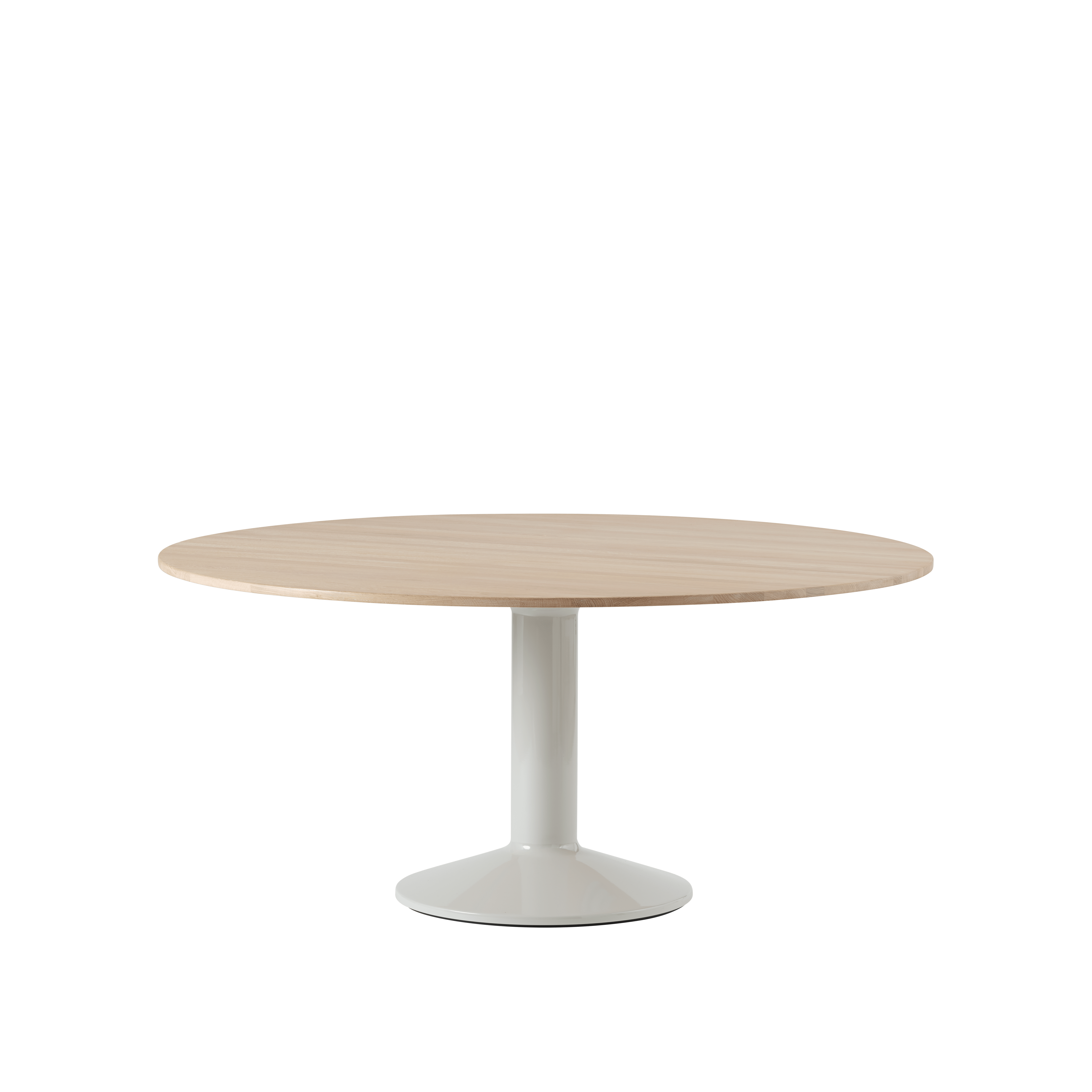 Ronde tafel MIDST geolied eiken met grijze basis