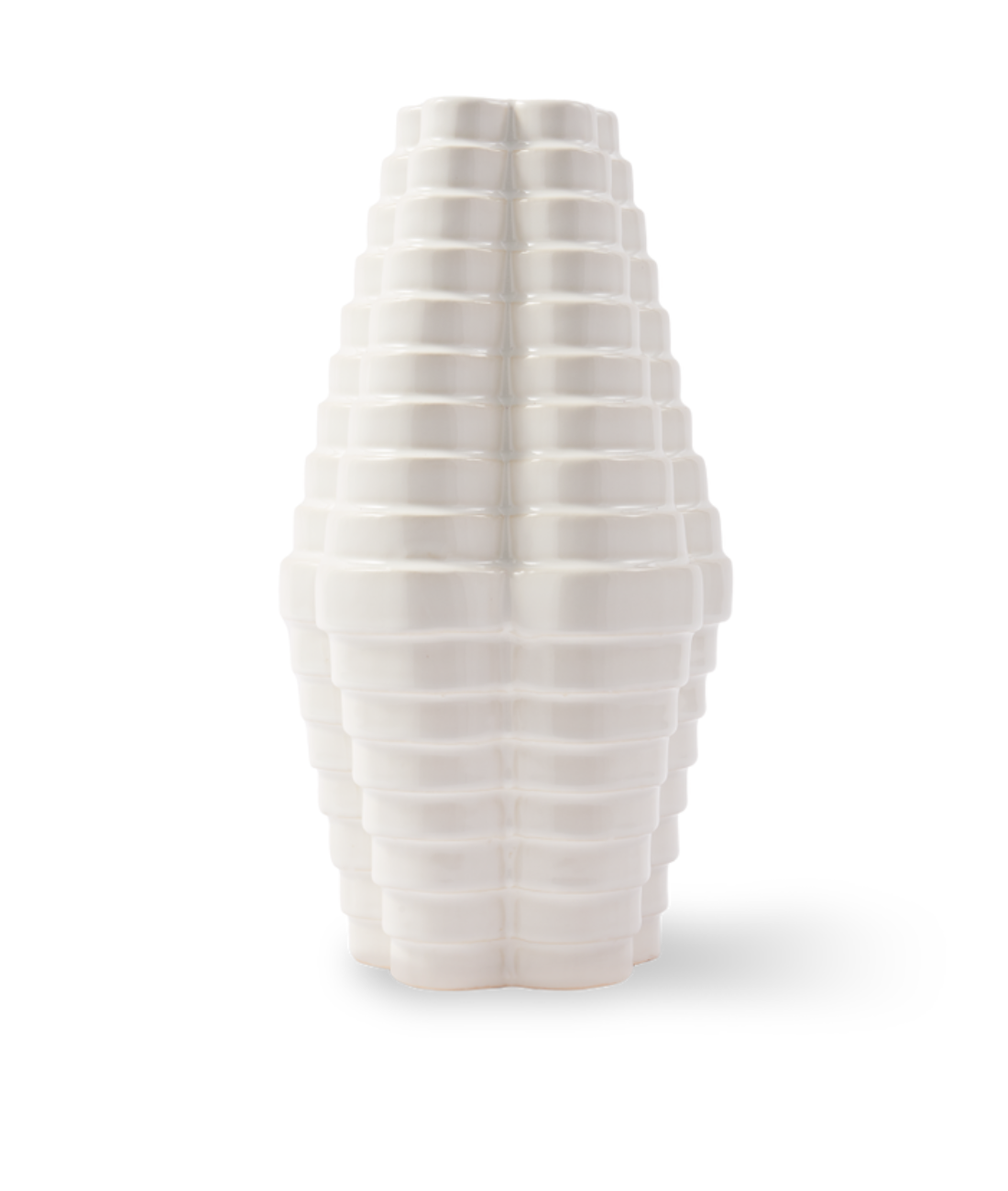 MILLE-FEUILLE white vase
