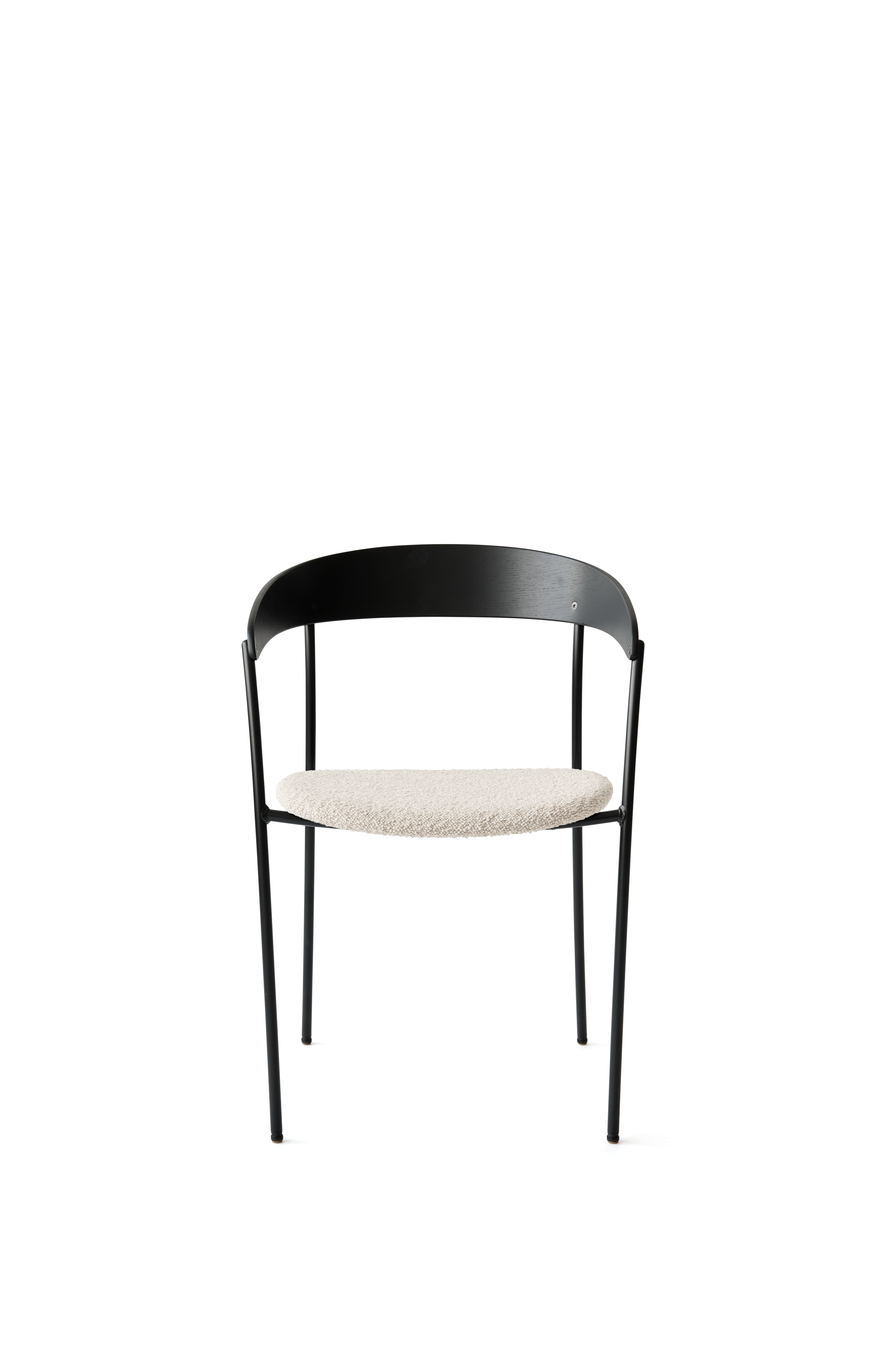 Chair with armrests Missing Upholstered with black ash veneer