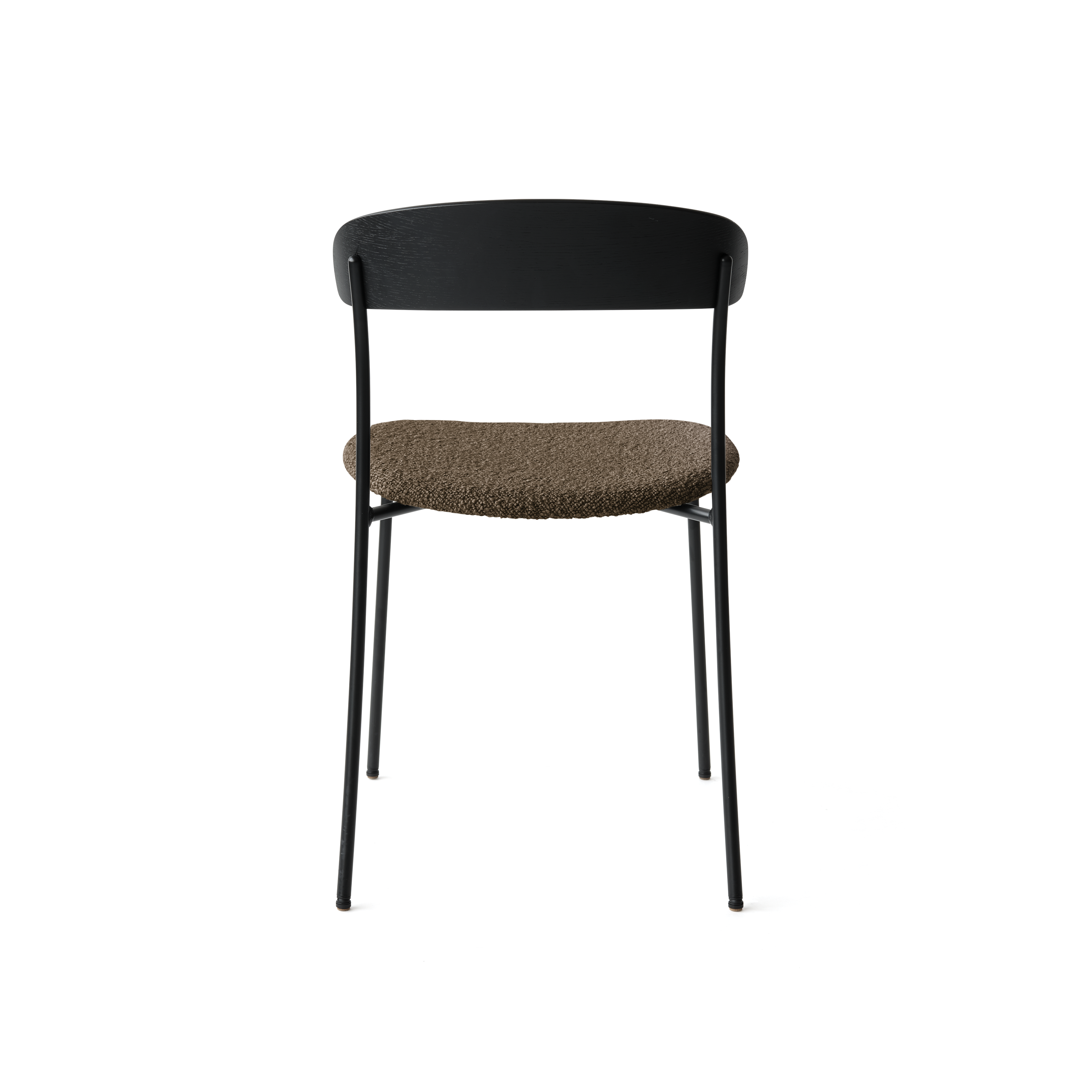 Missing upholstered chair with black ash veneer