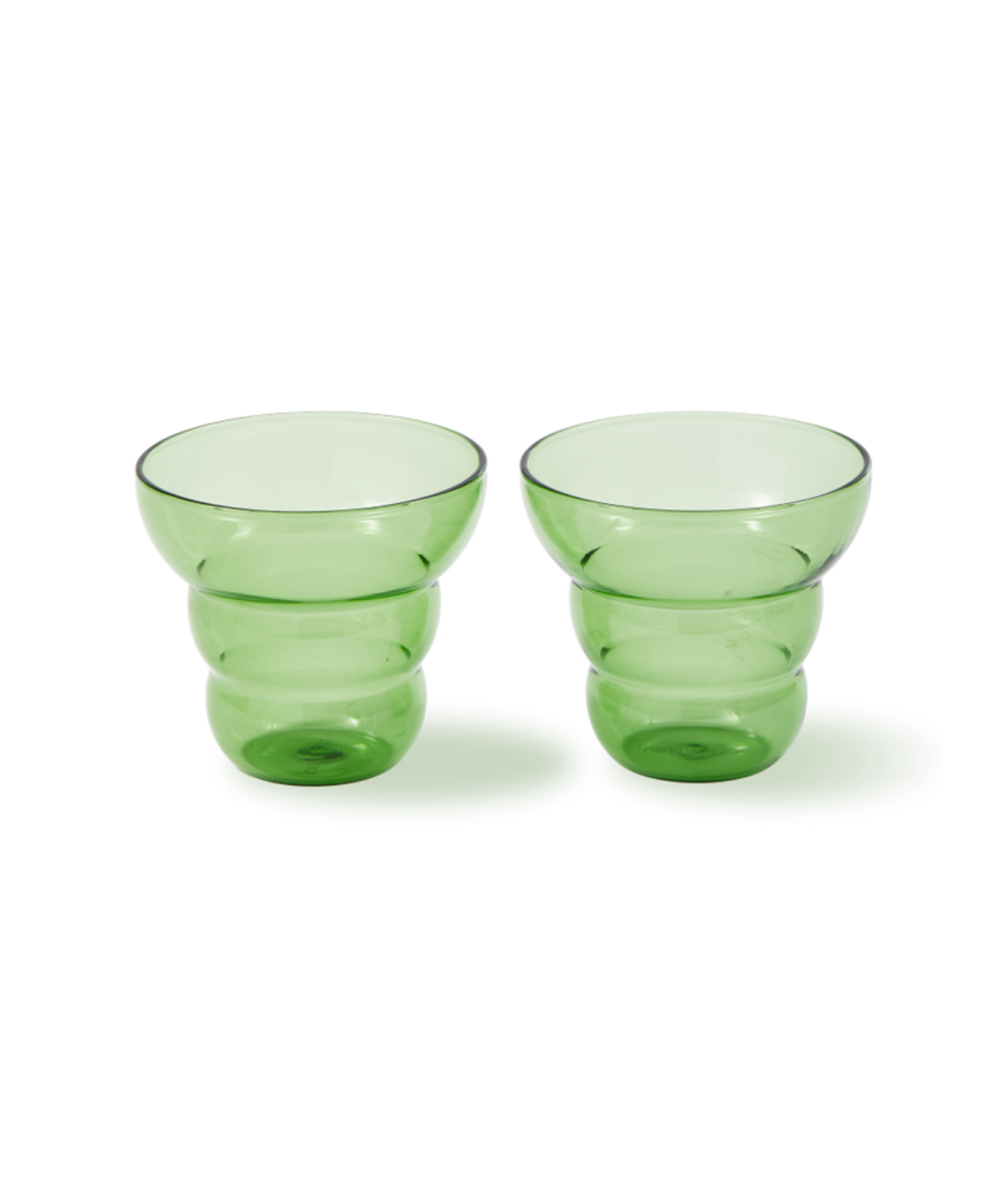 Set von Tassen MIZU KIRI dunkelgrün