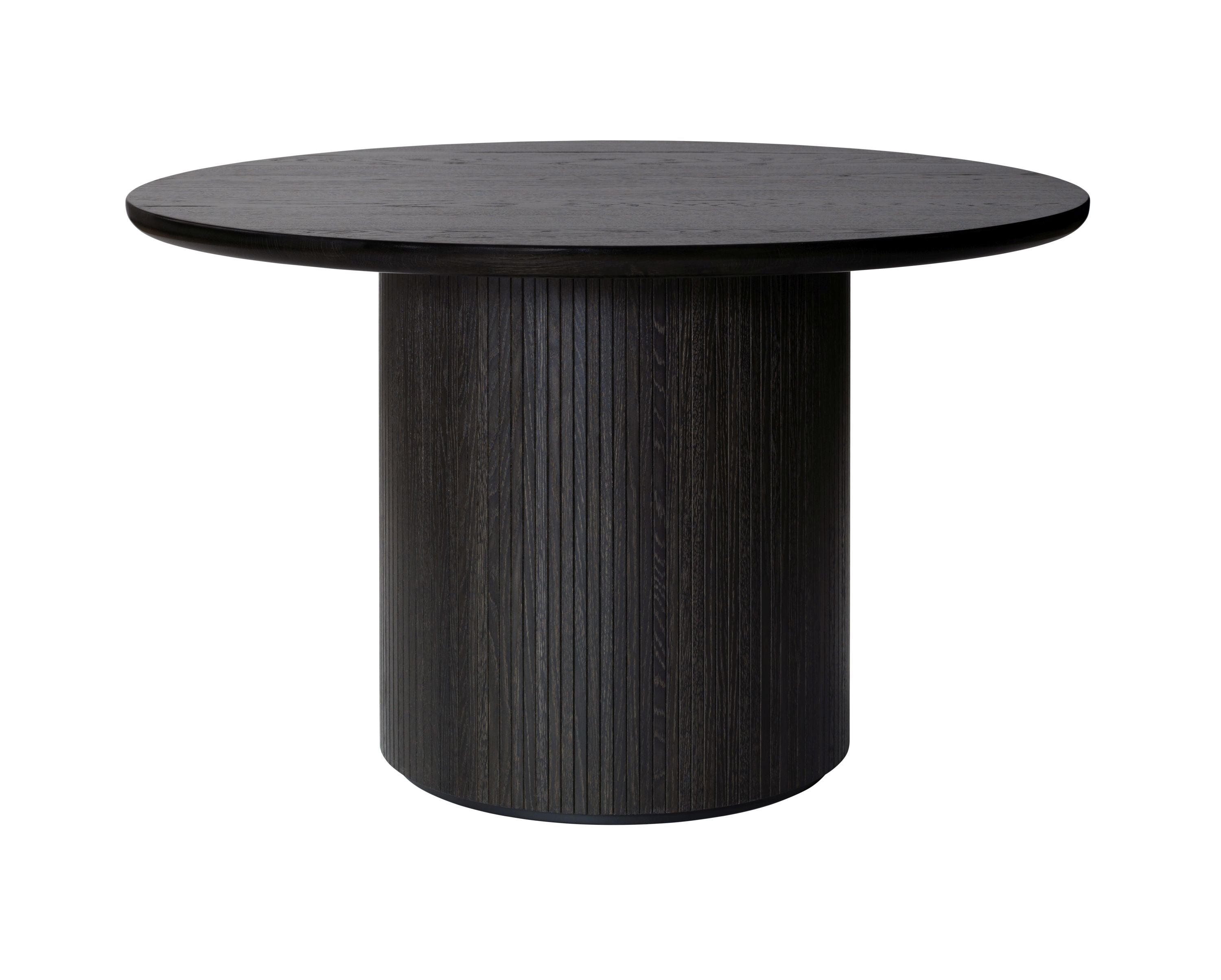 Ronde tafel MOON zwart eikenfineer
