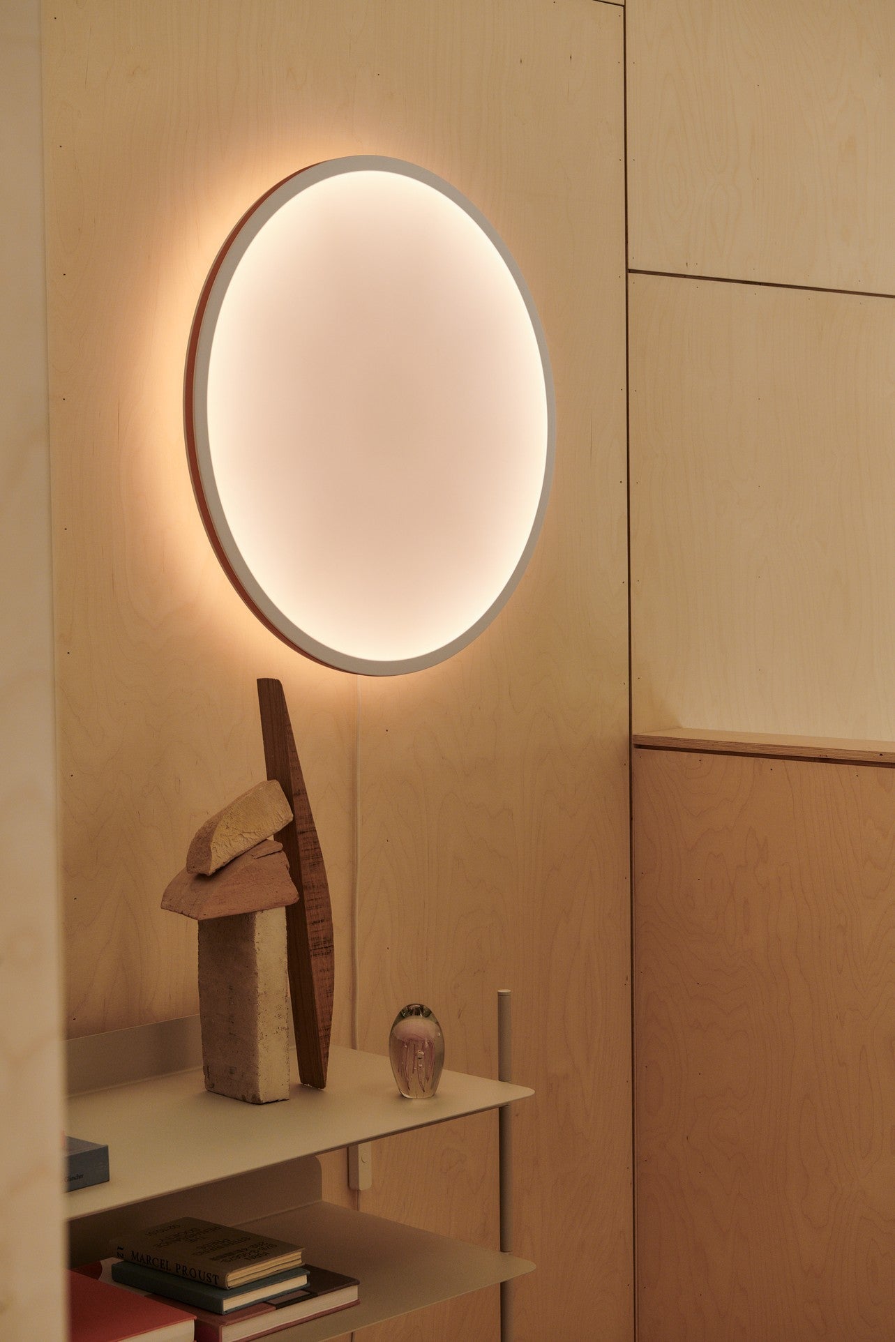 Wall Lamp CALM White with Black Trim