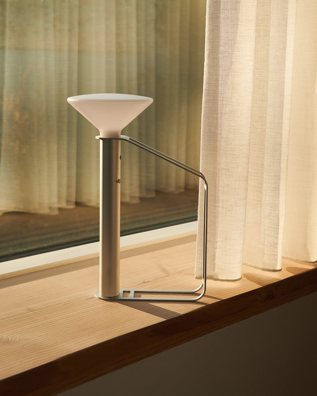 Draagbare buitenlamp PITON zilver