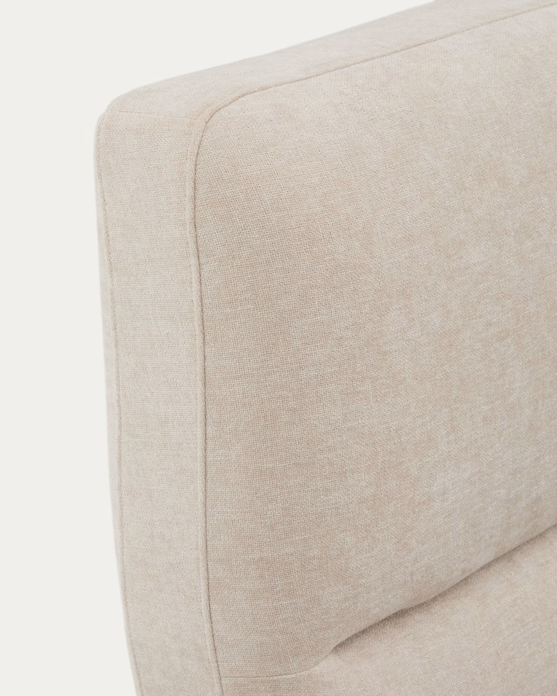Łóżko z pojemnikiem na pościel DAFRA beżowy szenil do sypialni – Kave Home
