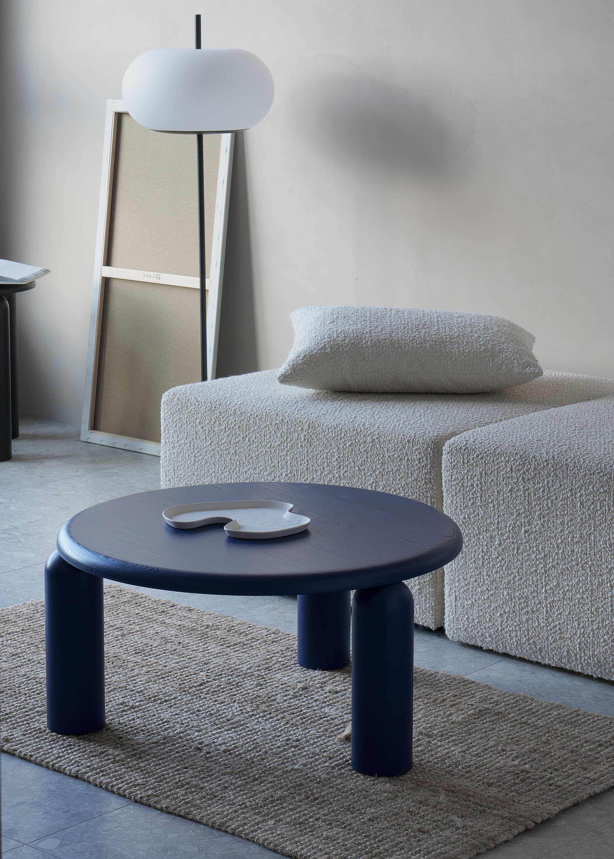 NEO Coffee Table in Cobalt Ash Wood