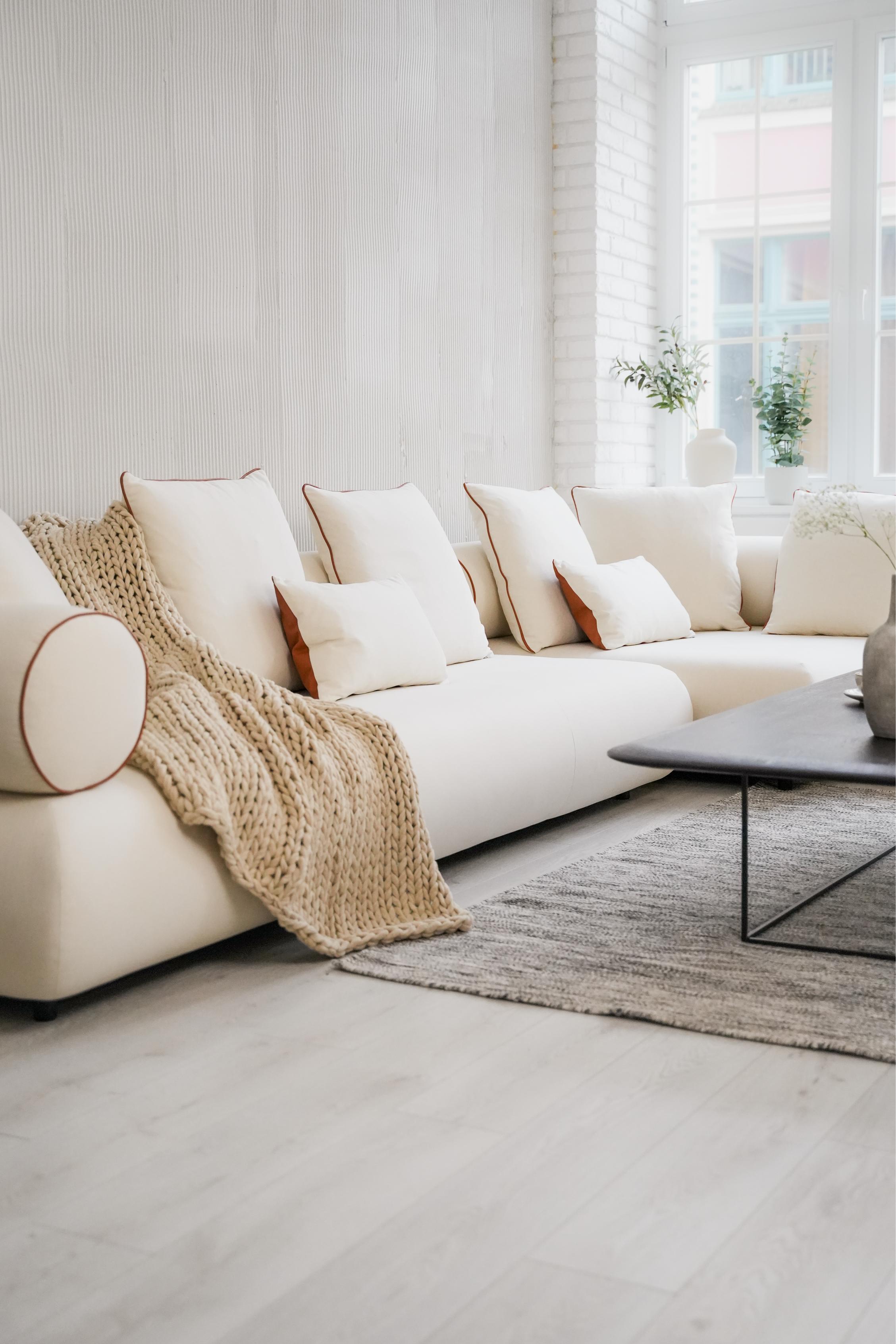 Right-facing modular corner sofa CASABLANCA customizable