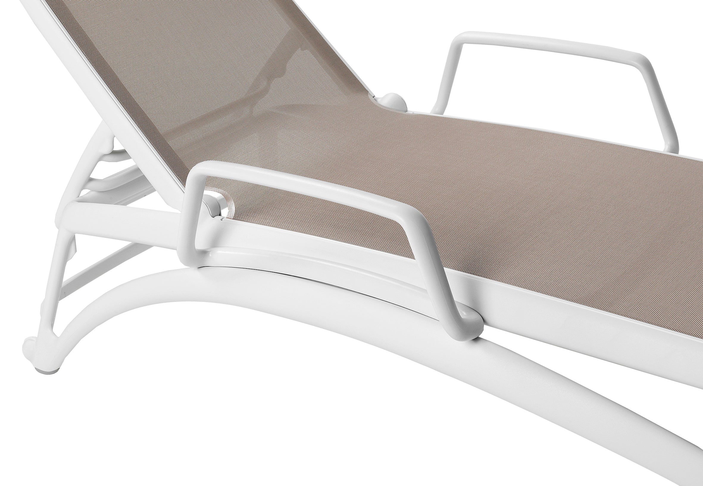 ATLANTICO taupe outdoor lounger