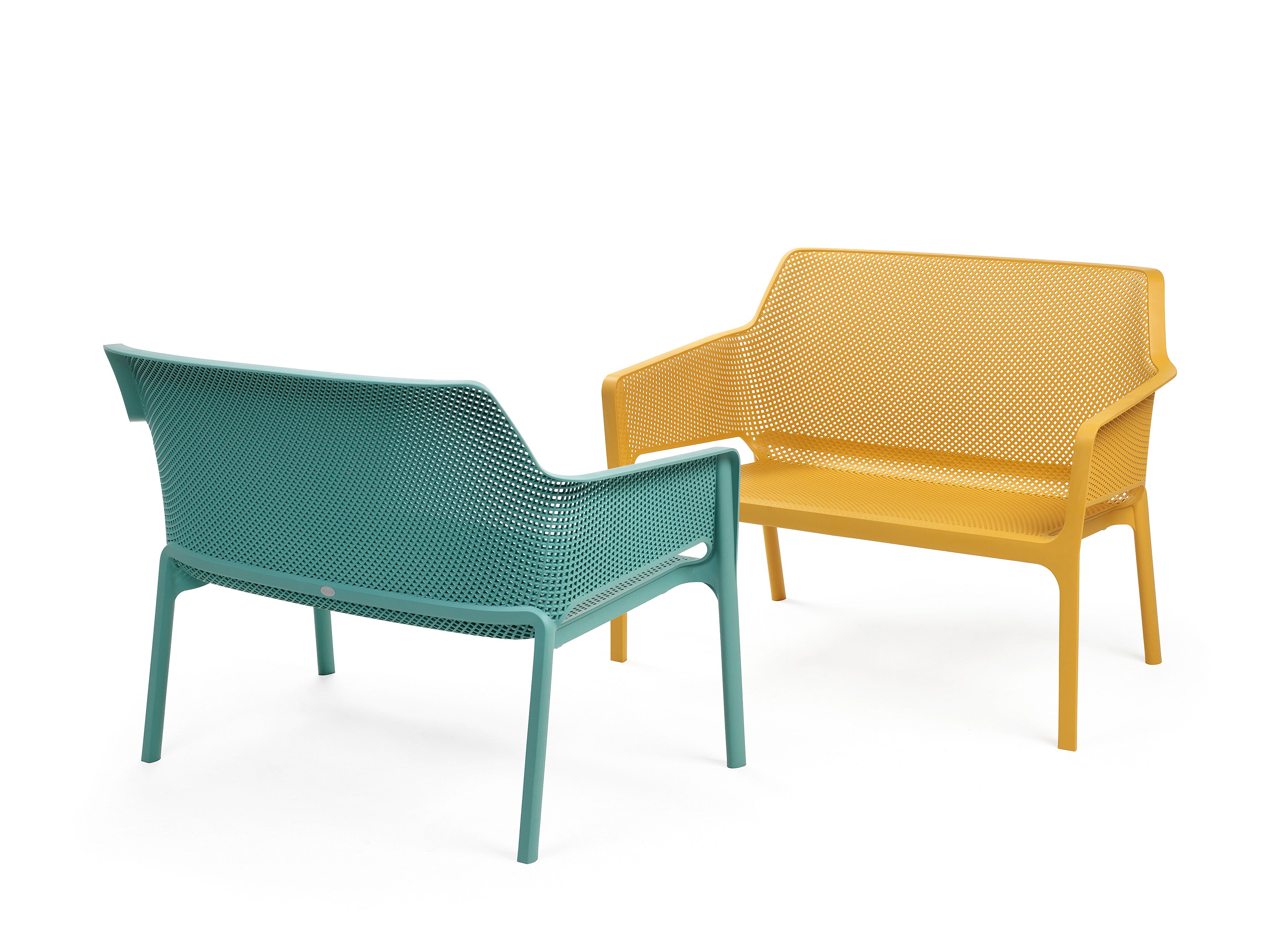 Turquoise Outdoor Bench NET