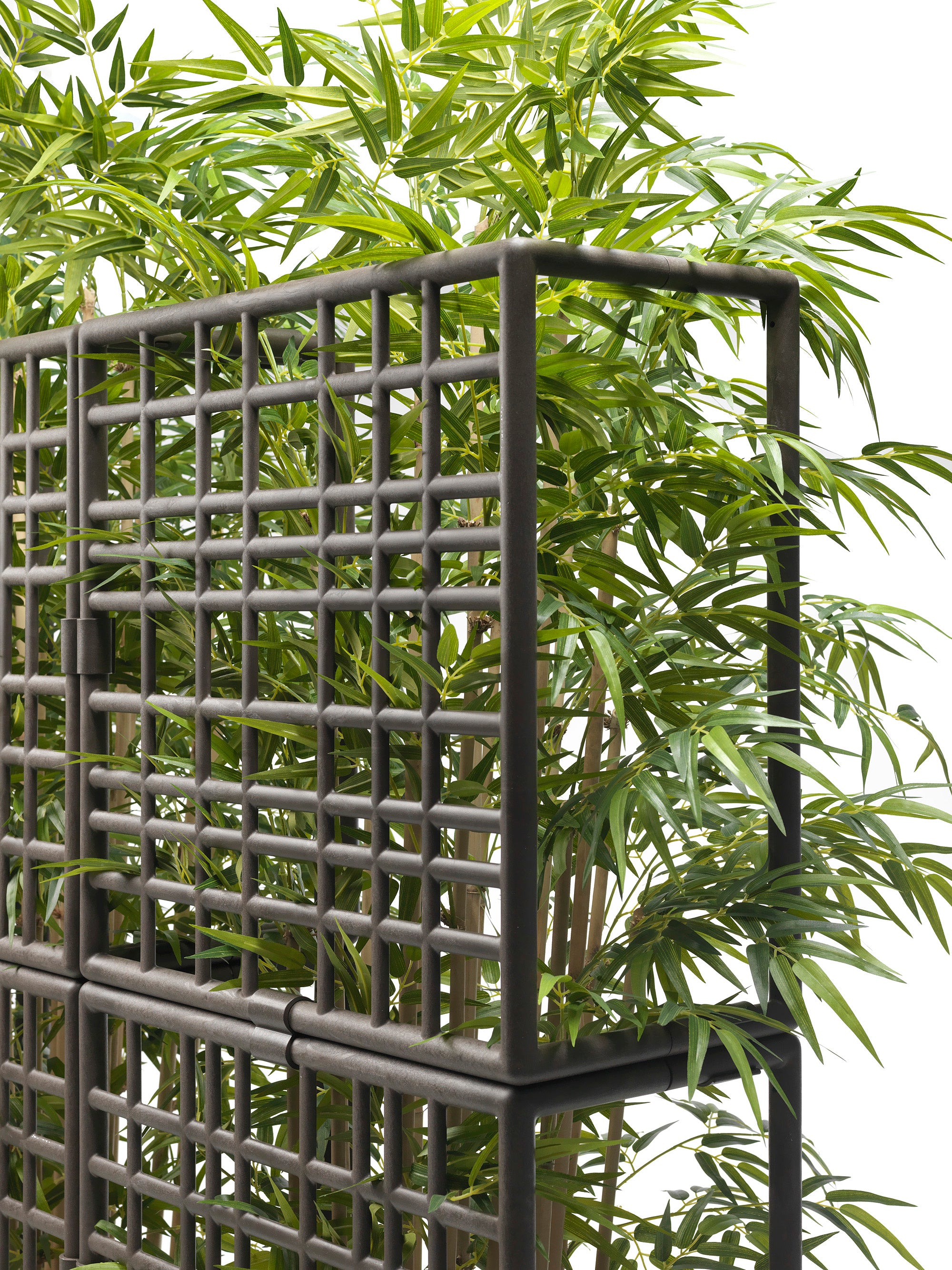 Modulares Außensystem mit Pflanzgefäß SIPARIO erdiges Braun