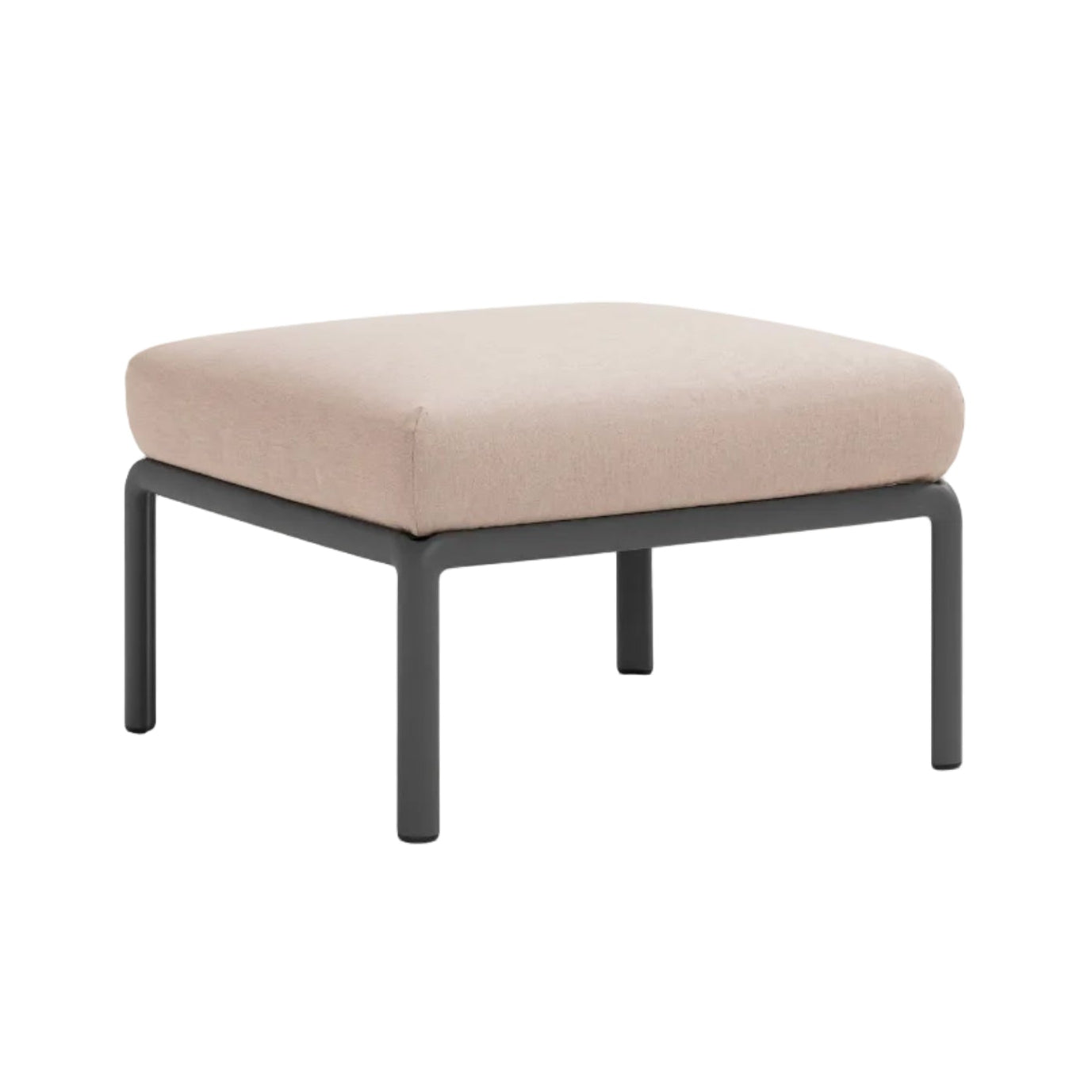 Outdoor Pouf KOMODO beige Sunbrella® with anthracite base