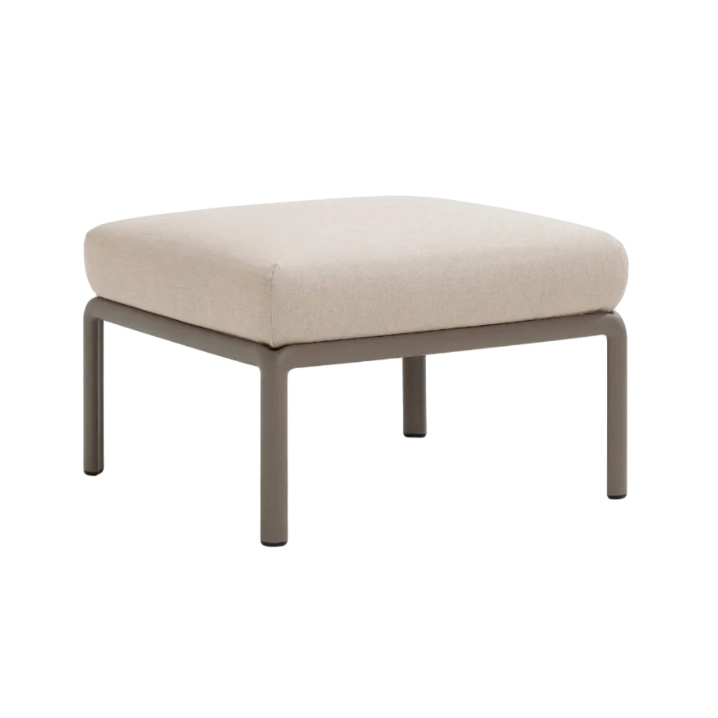 Outdoor Pouf KOMODO – TECH PANAMA beige with taupe base