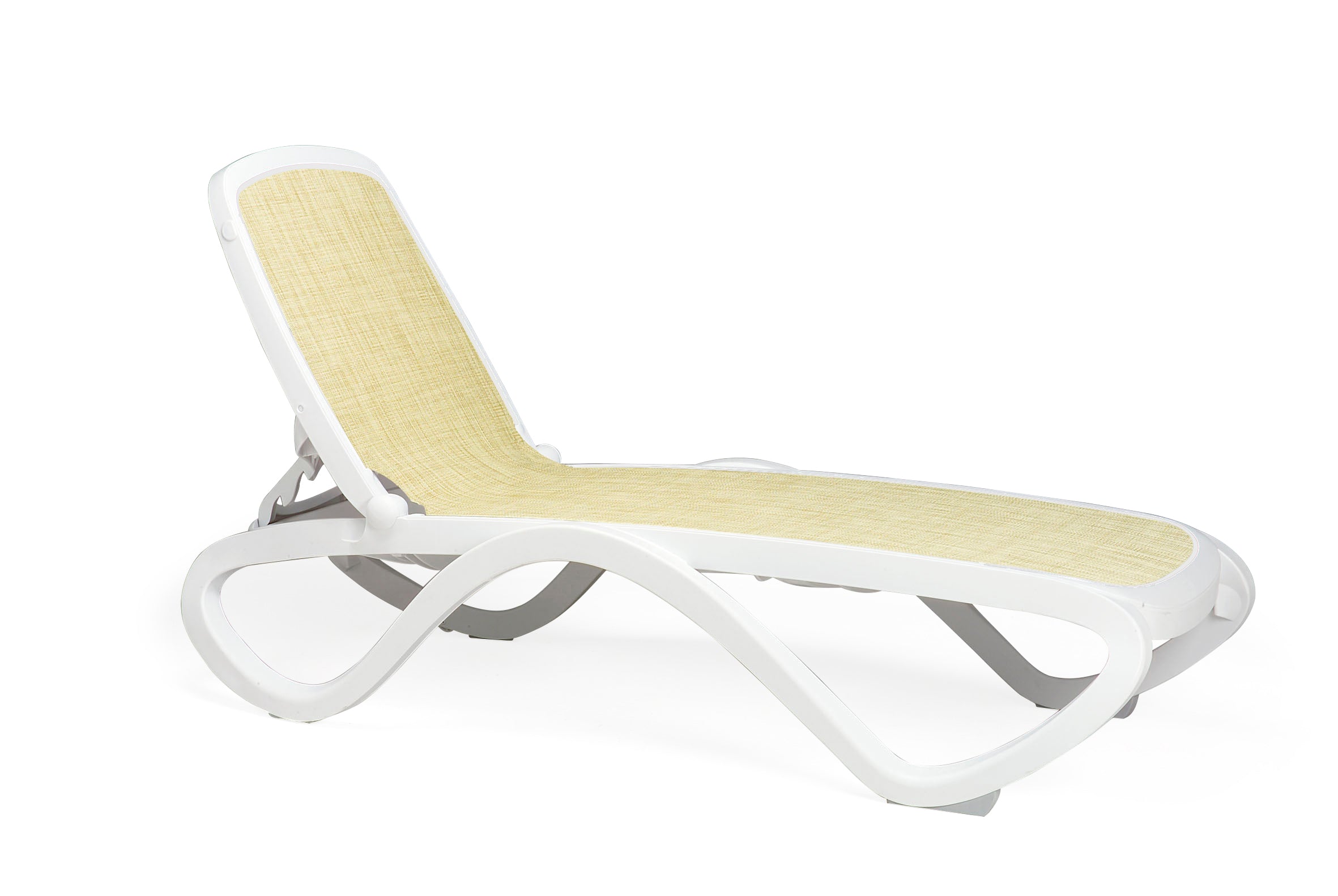 OMEGA White Outdoor Lounger