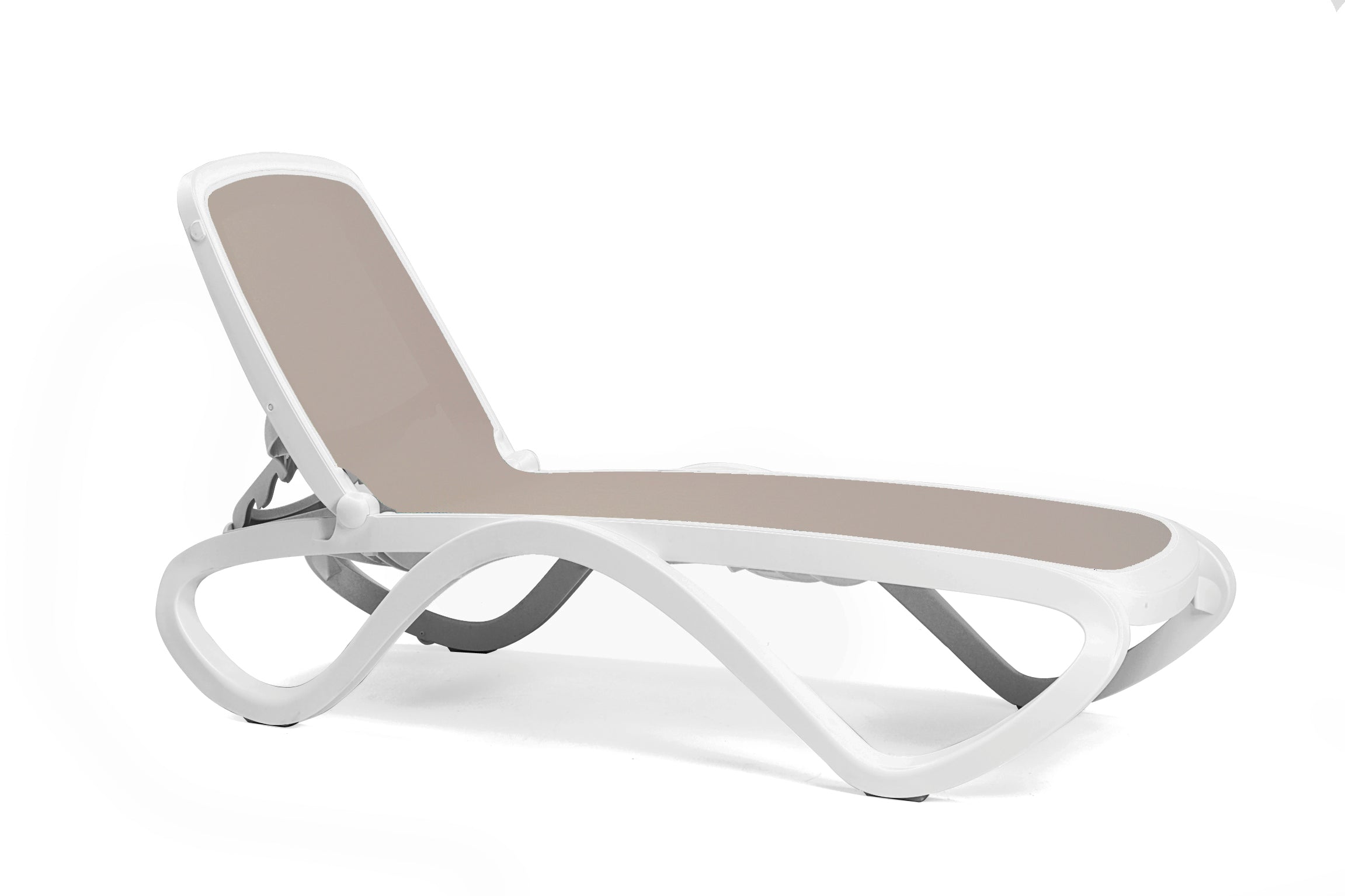 OMEGA White Outdoor Lounger