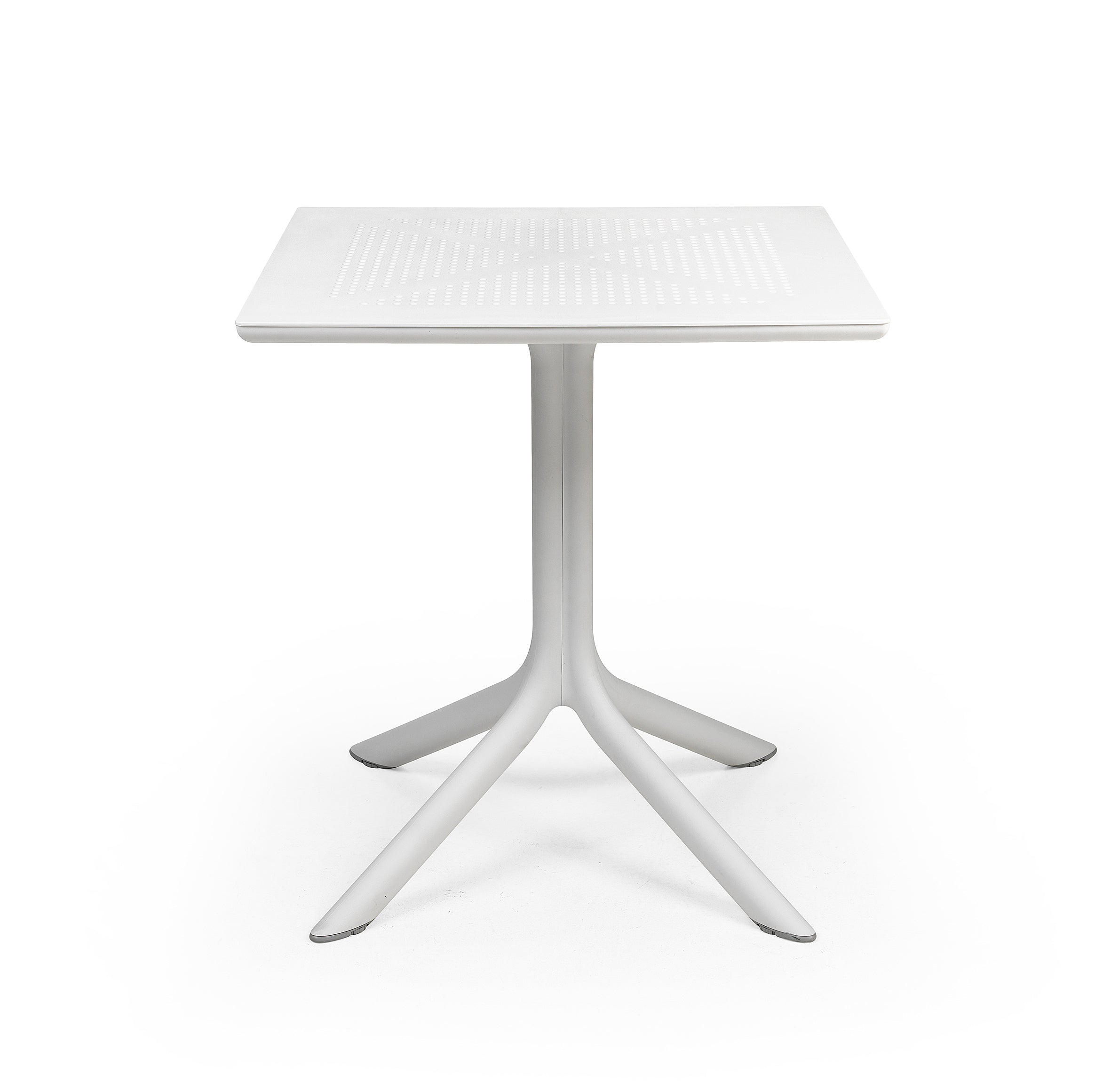Quadratischer Außenstolik CLIP weiß