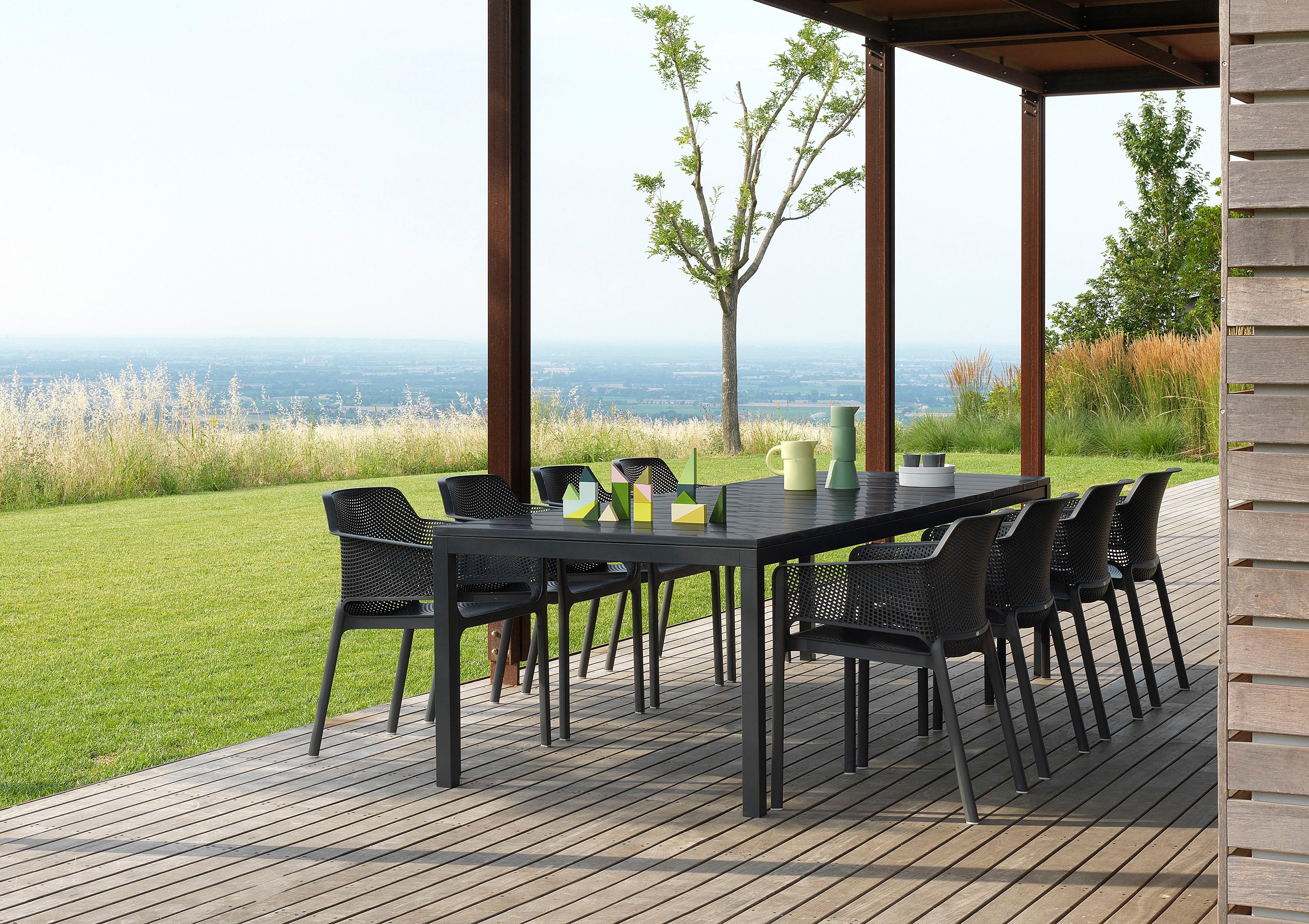 RIO Anthracite Folding Outdoor Table [Antonina ] [Amelia spr]