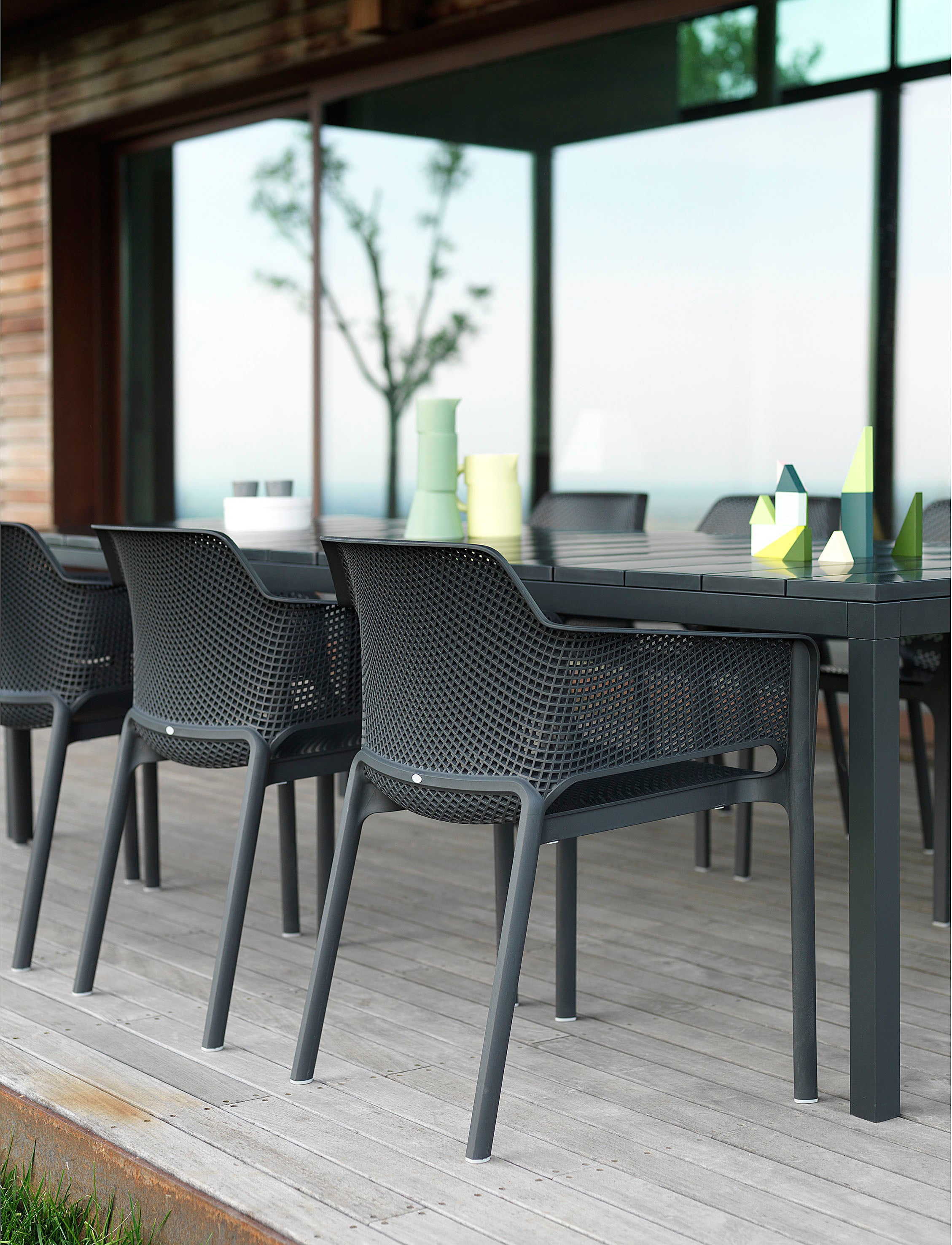 RIO Anthracite Folding Outdoor Table [Antonina ] [Amelia spr]