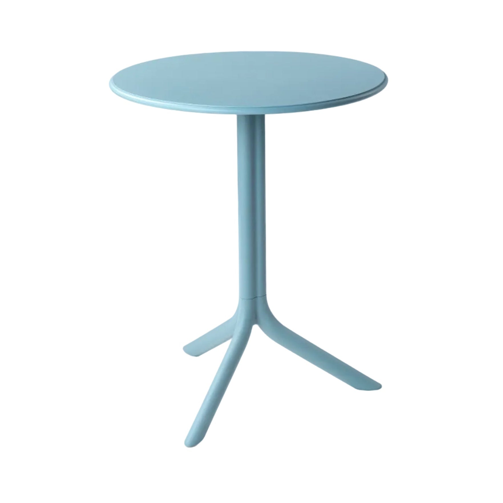 Round Outdoor Table with Height Adjustment SPRITZ Light Blue