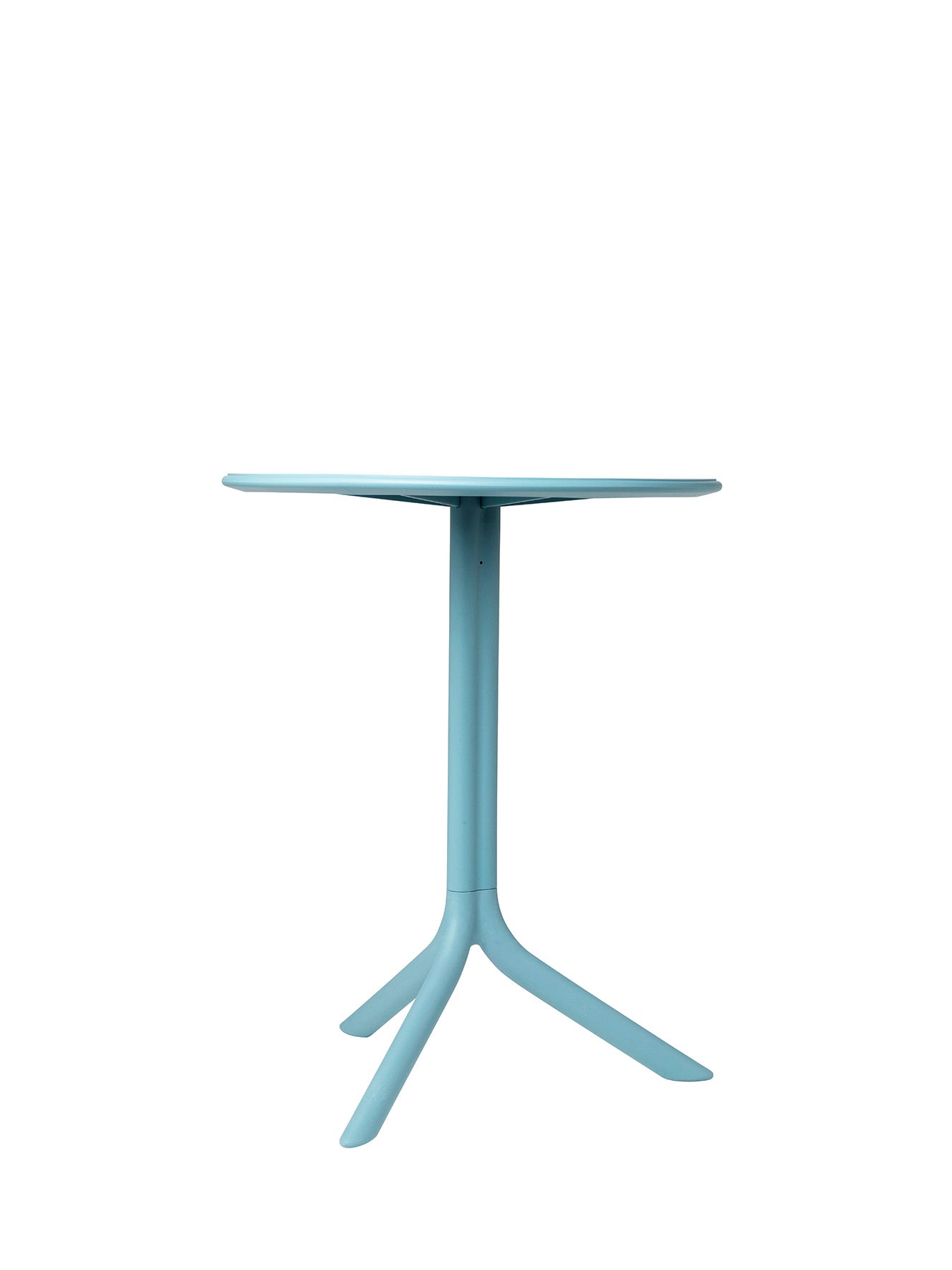 Round Outdoor Table with Height Adjustment SPRITZ Light Blue