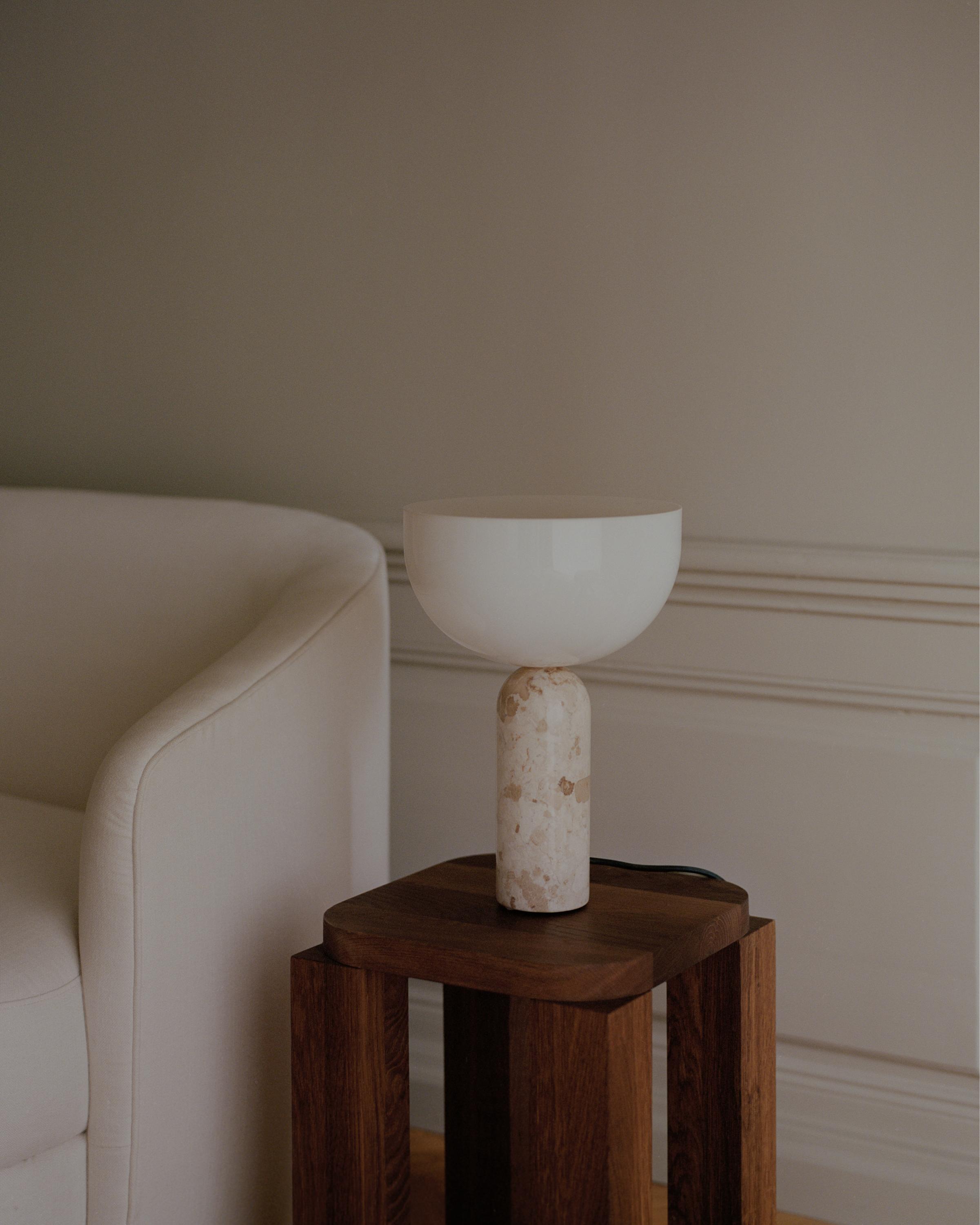 KIZU Table Lamp Cream Marble