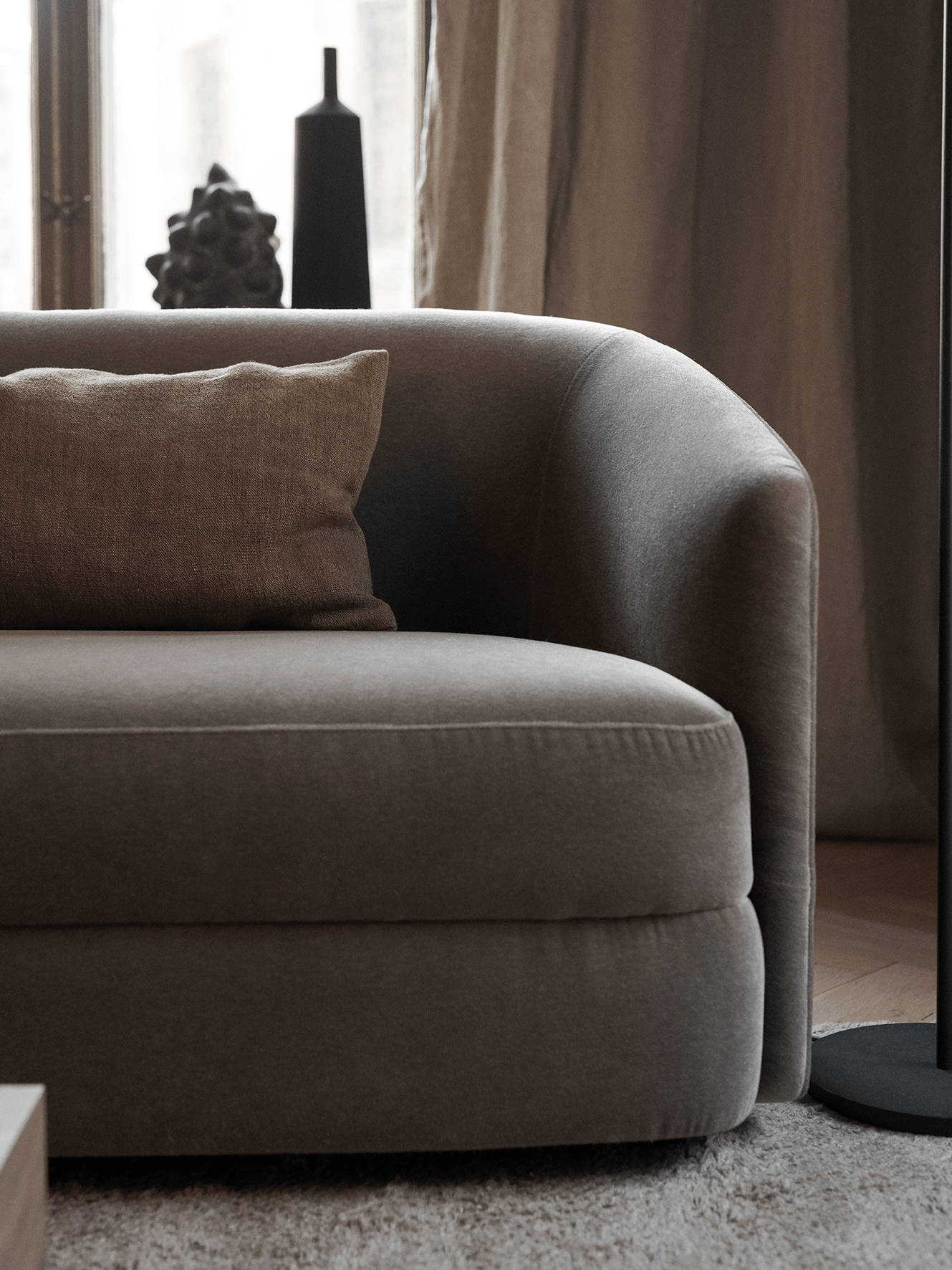 3-Sitzer, schmale Polster