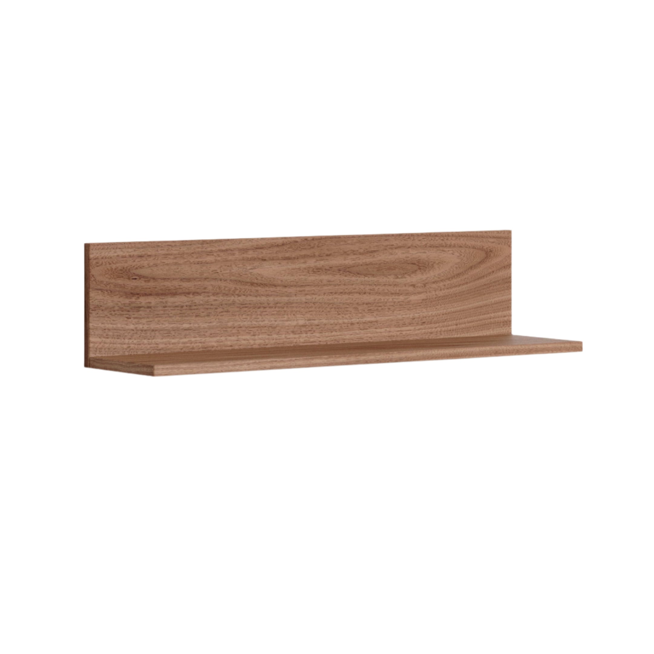 Tana nut veneer wall shelf