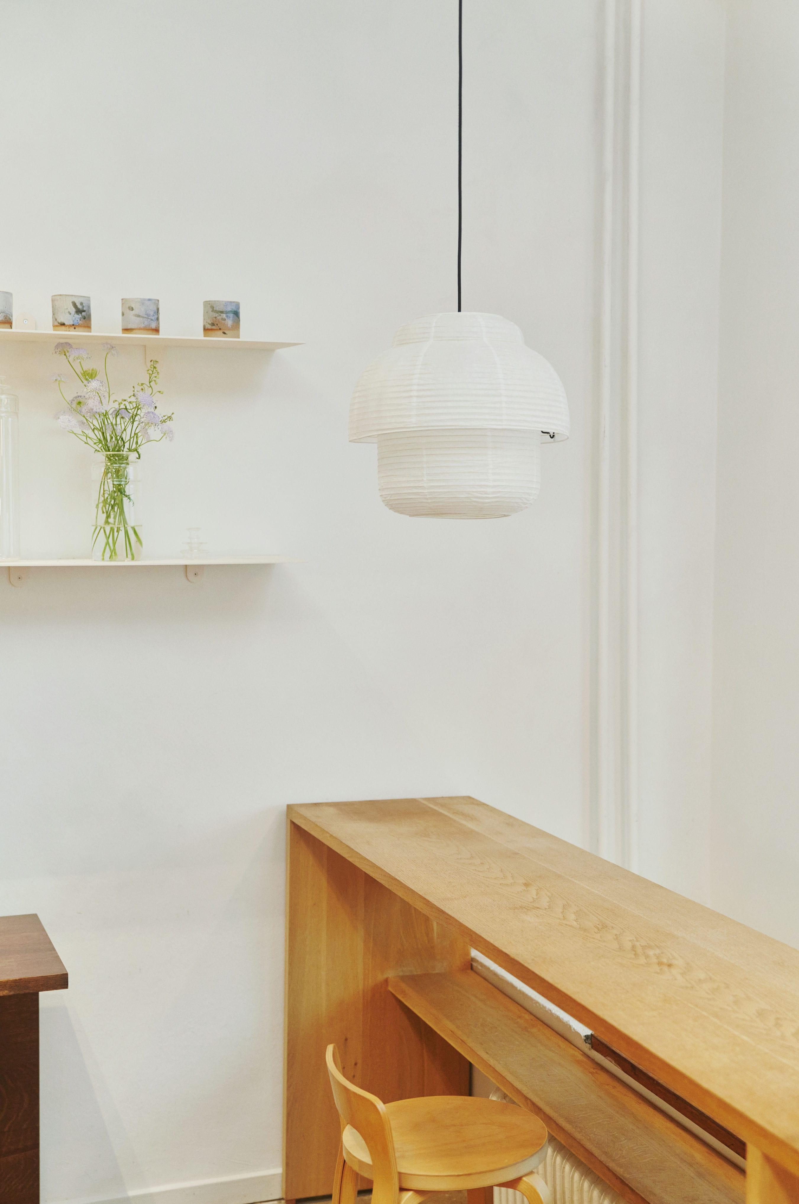 Hanglamp PAPIER DOUBLE wit met geel