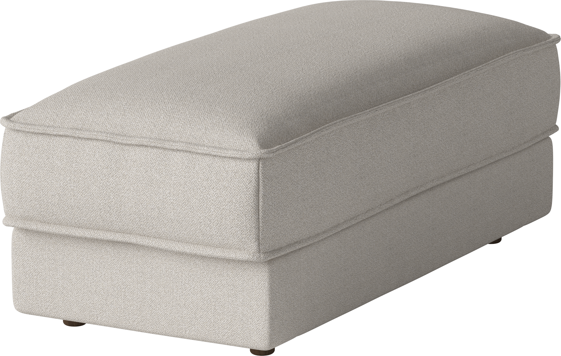 Puf NOORA COMBI met een basis van donker eikenhout