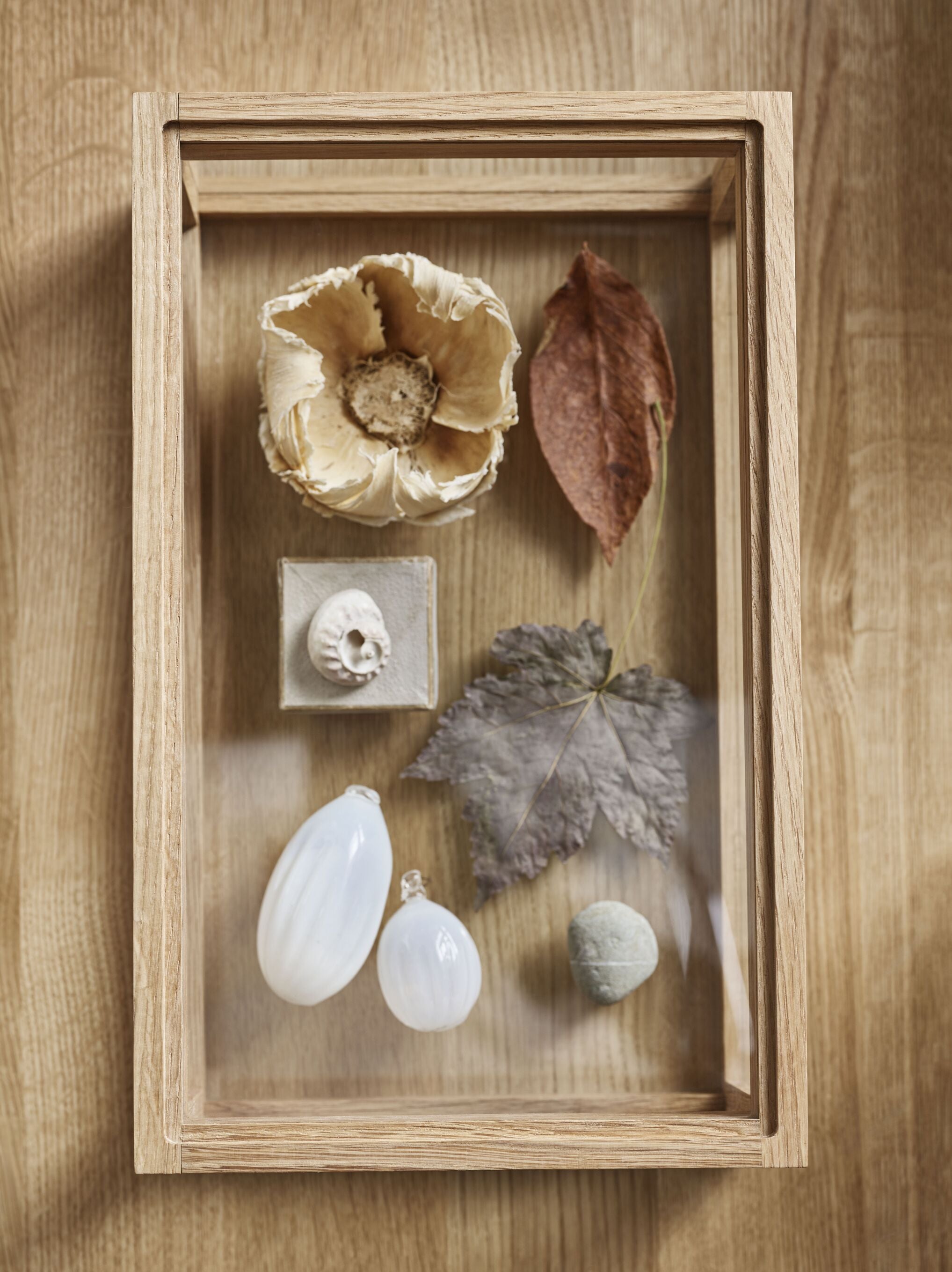 Decorative box norie oak wood