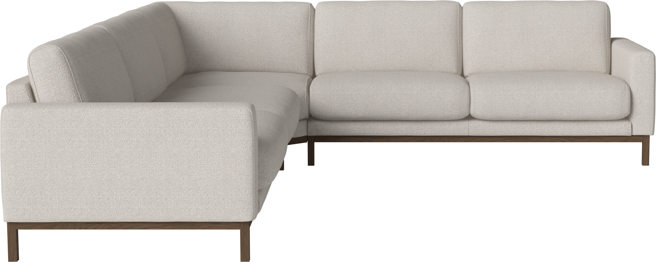 North upholstered corner Dark base