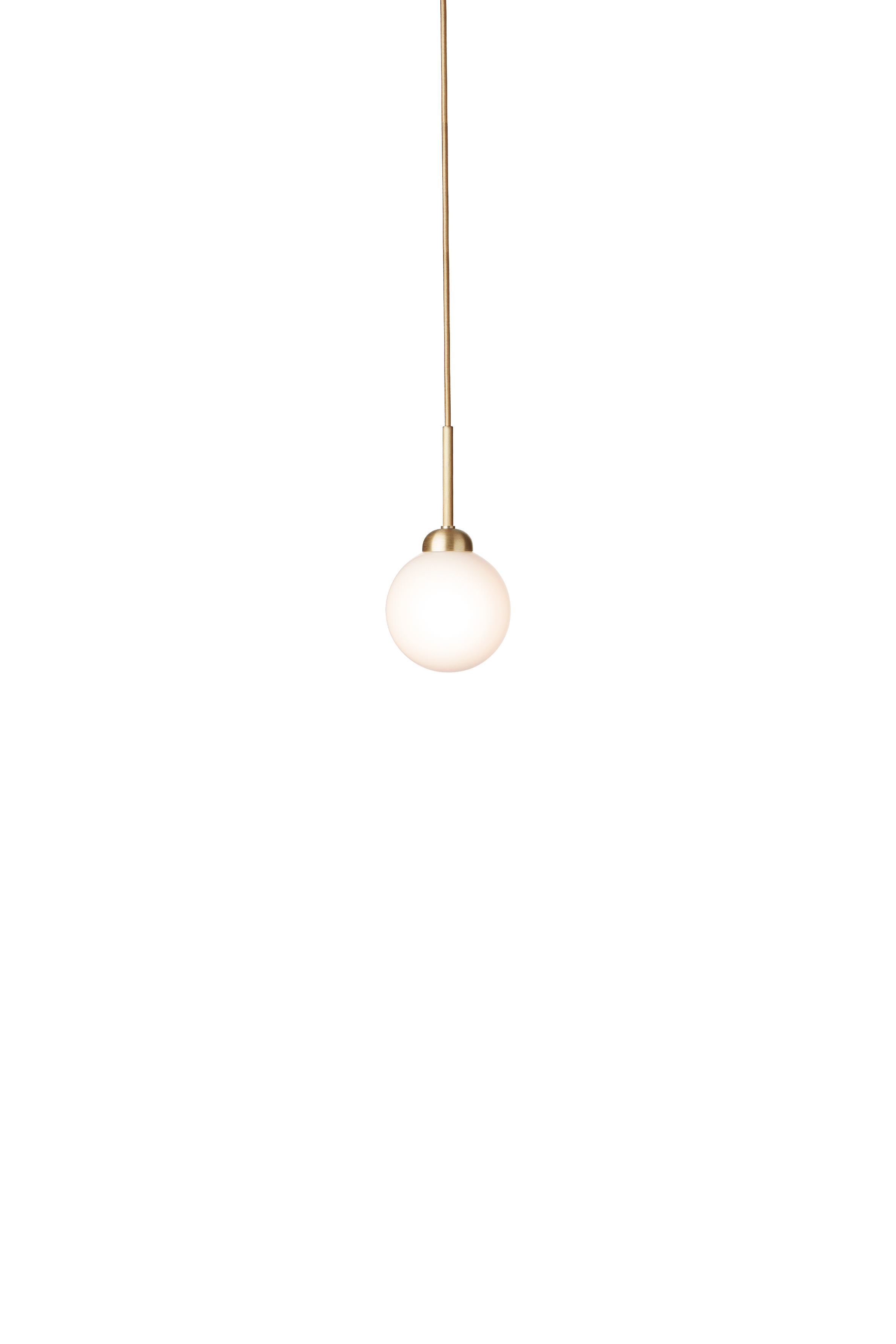 Hanglamp APIALES messing met opaalglas [Antonina] [Amelia spr]
