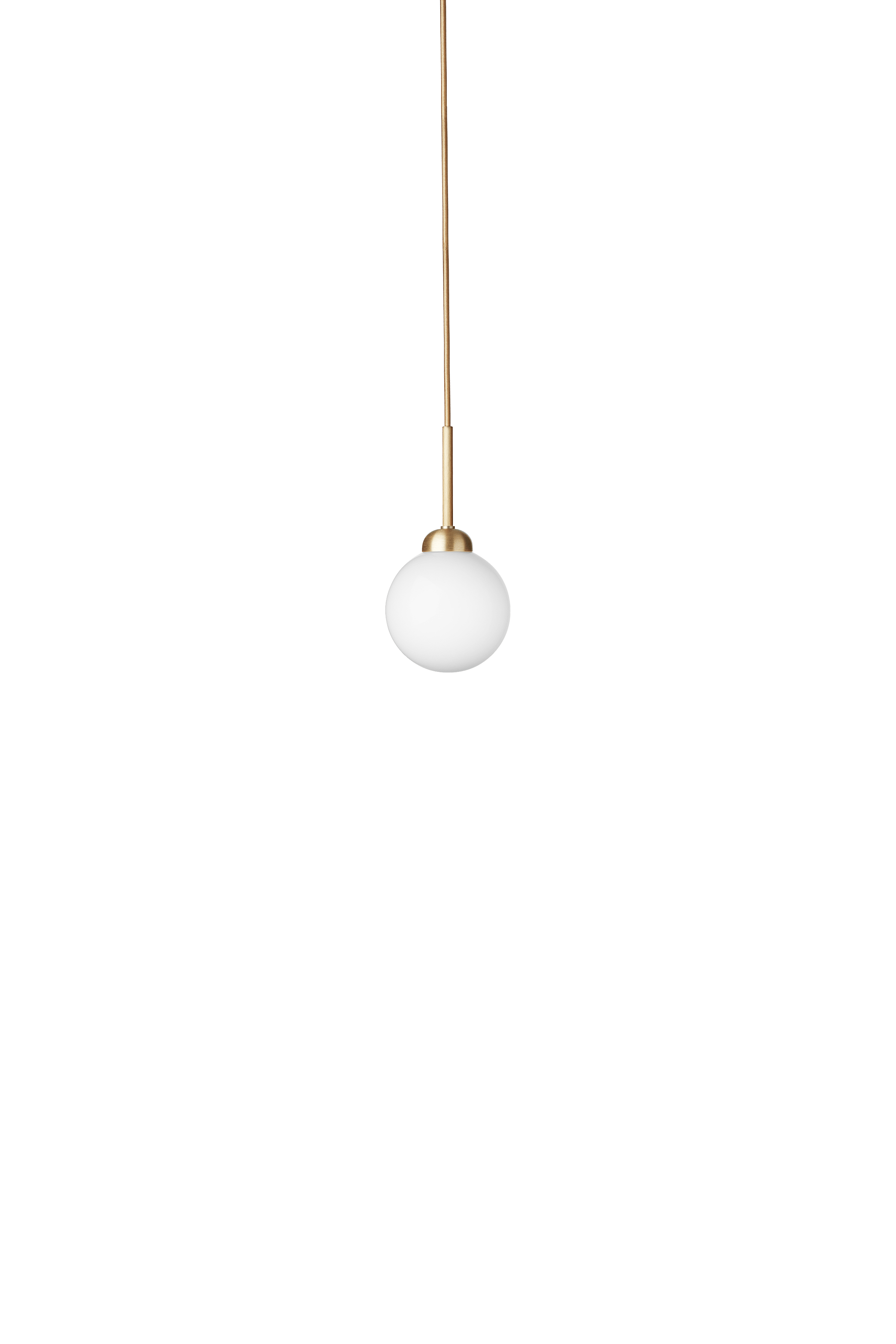 Hanglamp APIALES messing met opaalglas [Antonina] [Amelia spr]