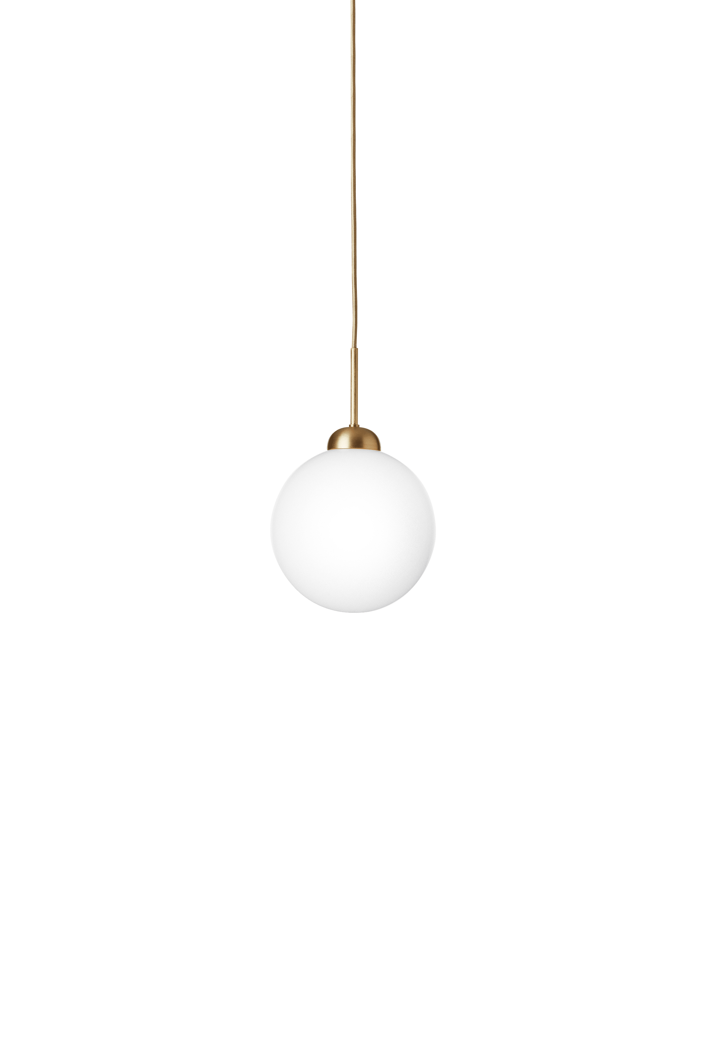 Hanglamp APIALES messing met opaalglas [Antonina] [Amelia spr]
