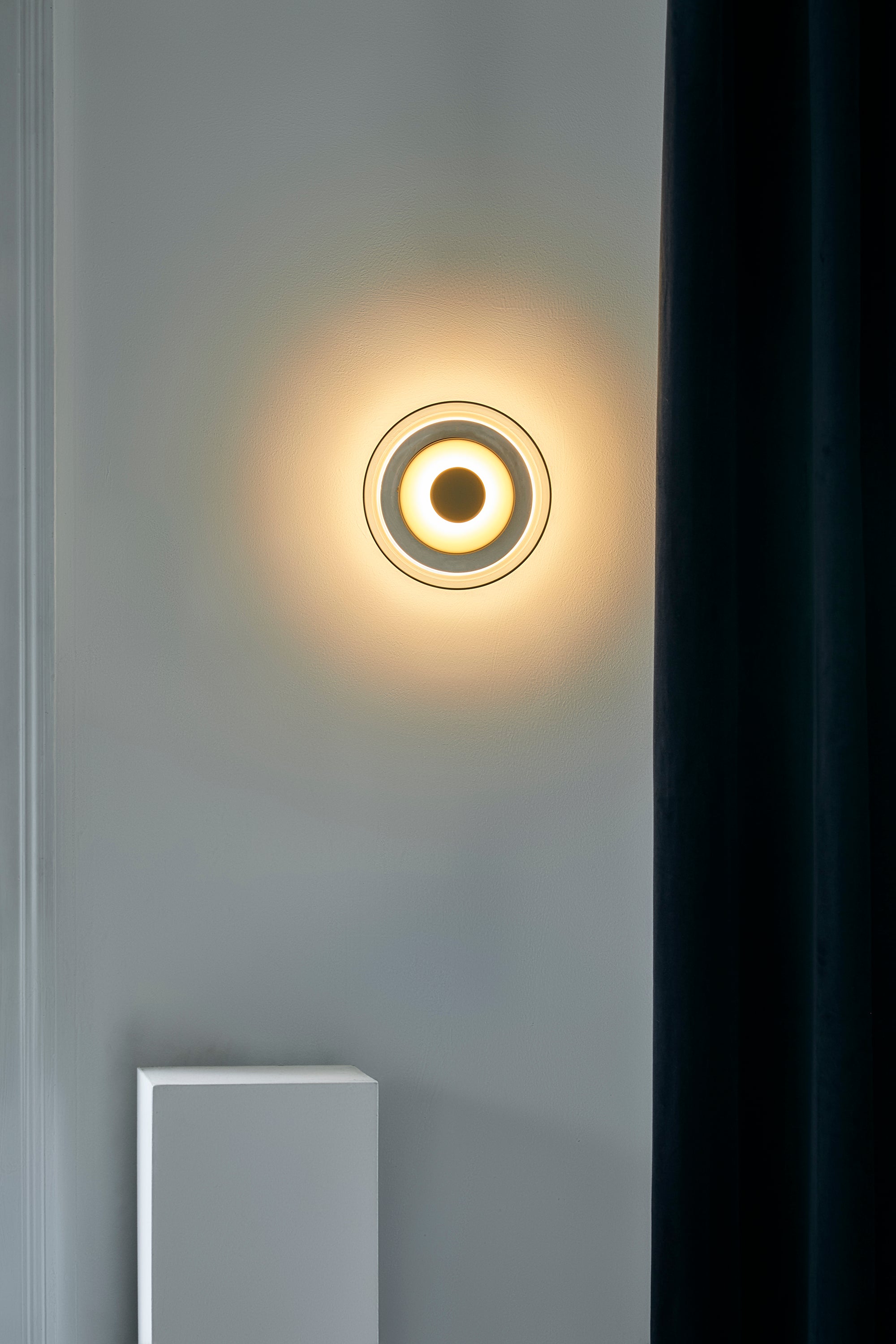 Wandlamp BLOSSI goud met transparant glas