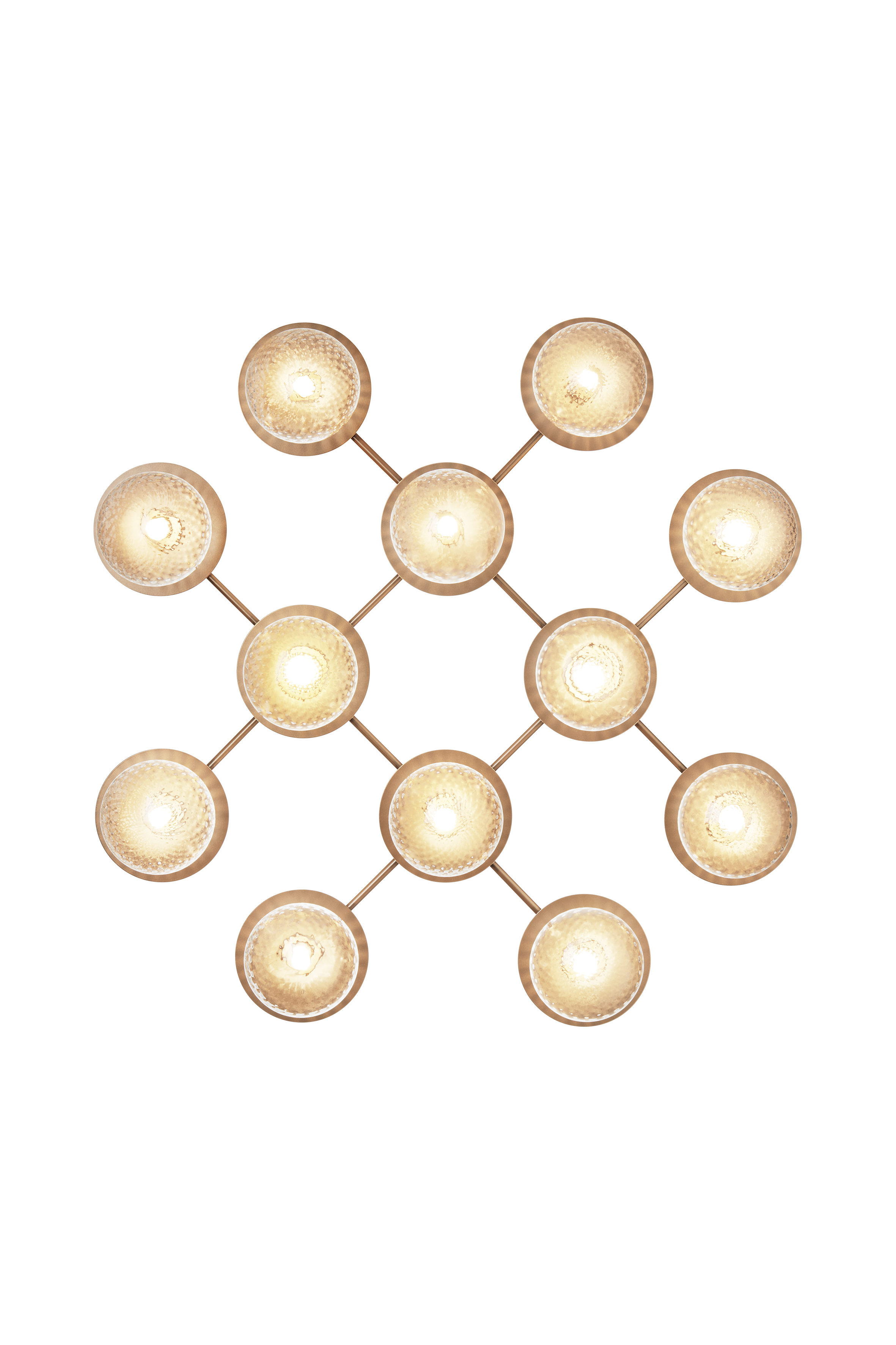 Wandlamp LIILA 12 goud met transparant glas