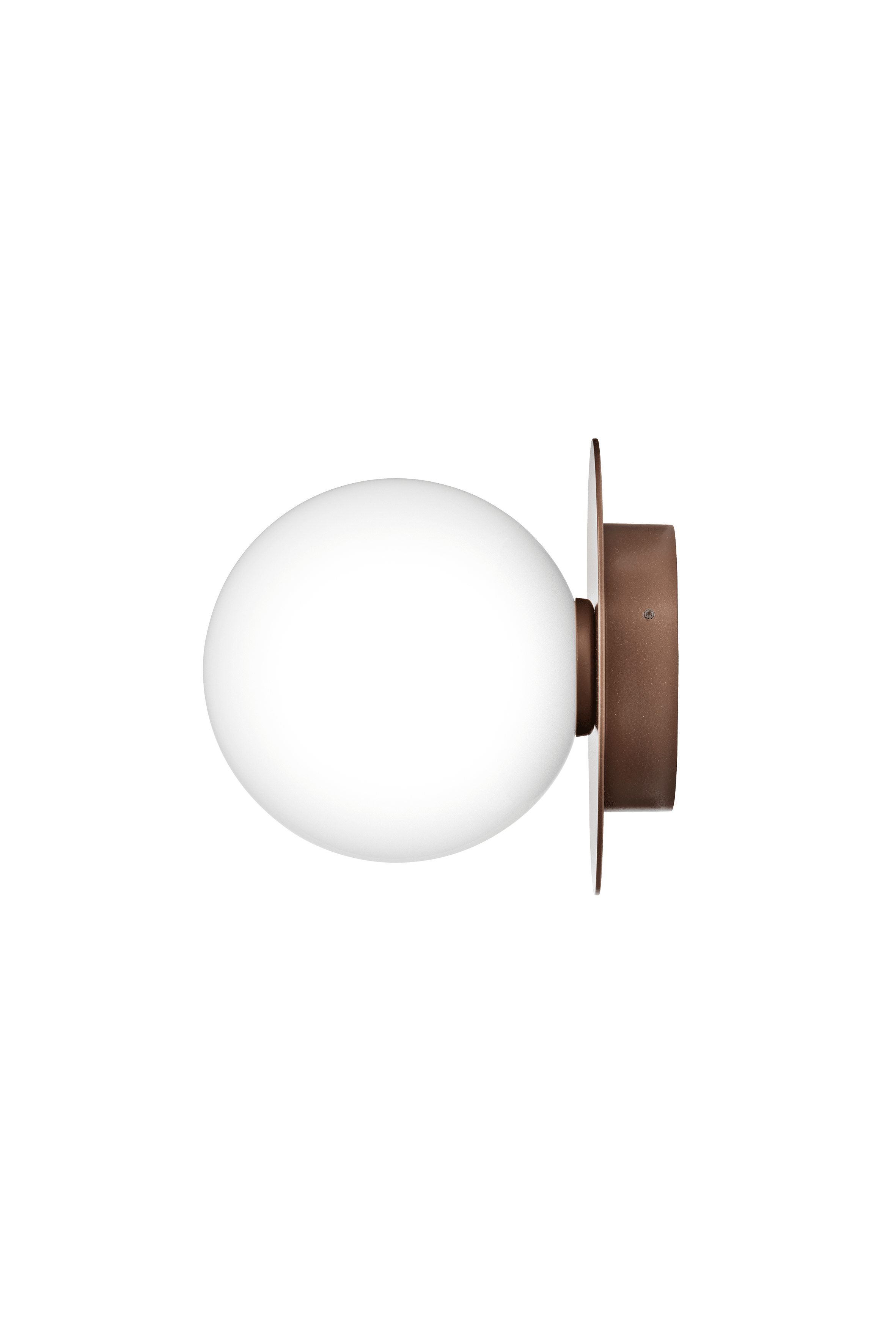 Buitenwandlamp LIILA donkerbruin met opaalglas