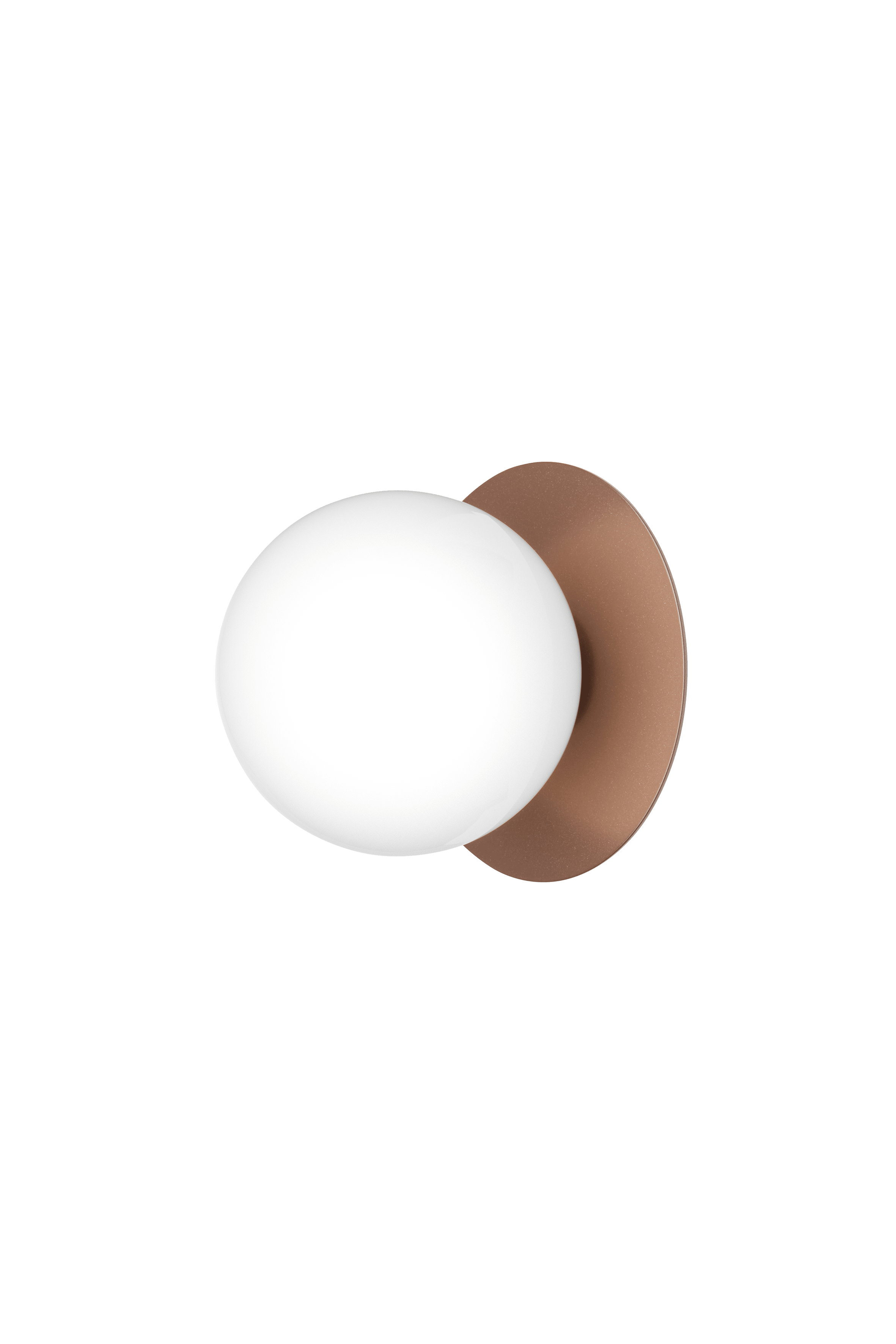 Buitenwandlamp LIILA donkerbruin met opaalglas