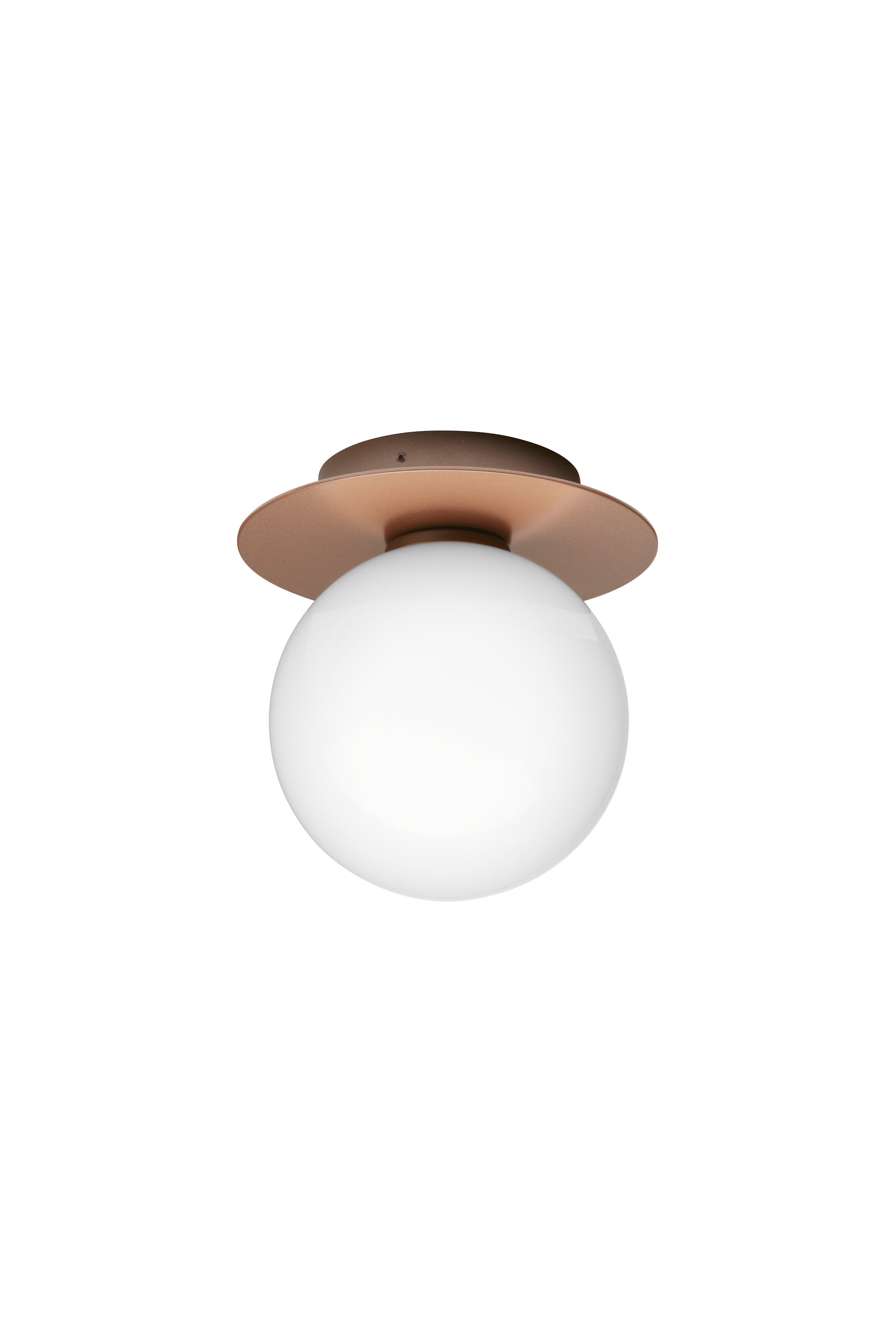 Buitenwandlamp LIILA donkerbruin met opaalglas