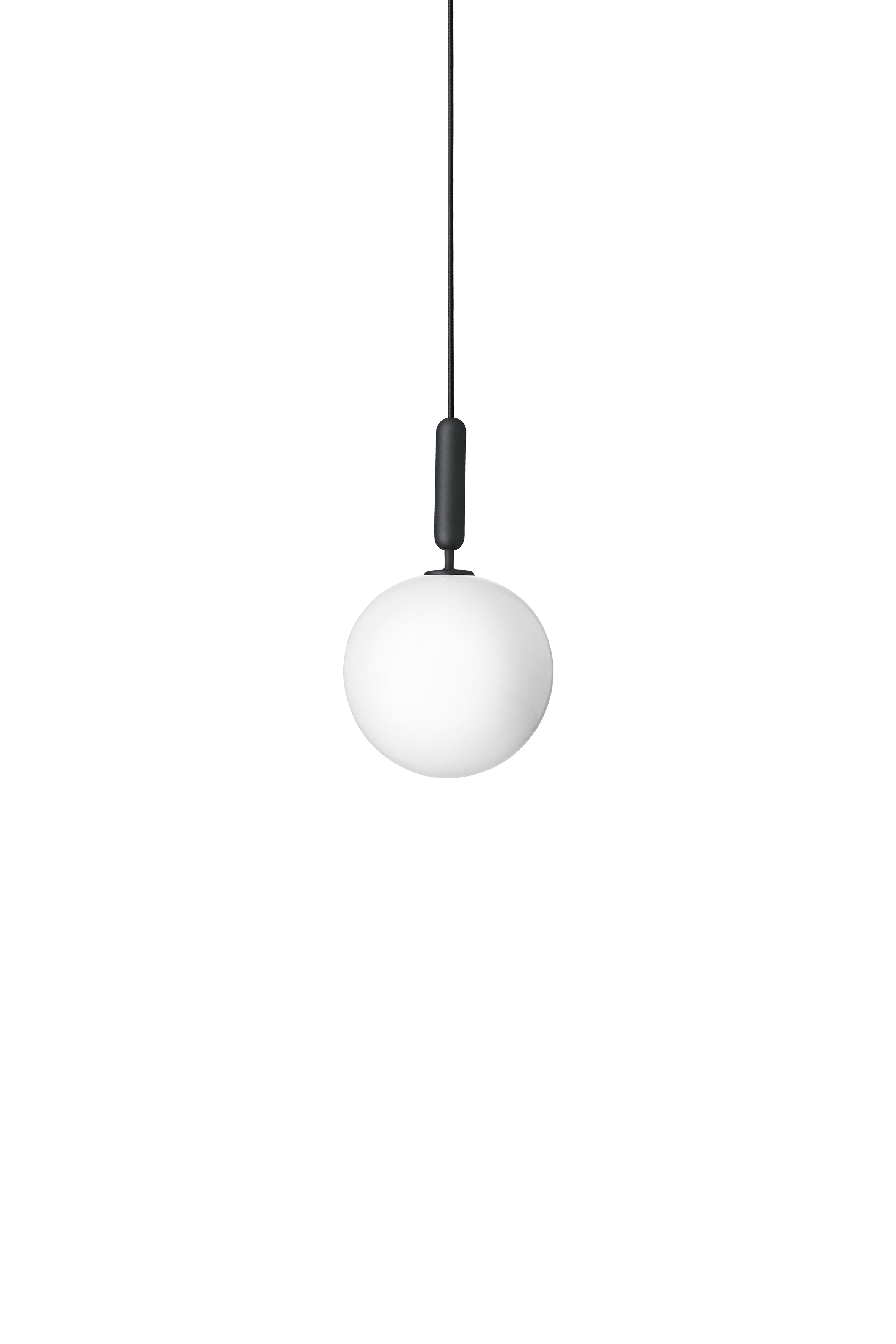 Hanglamp MIIRA grafiet met opaalglas